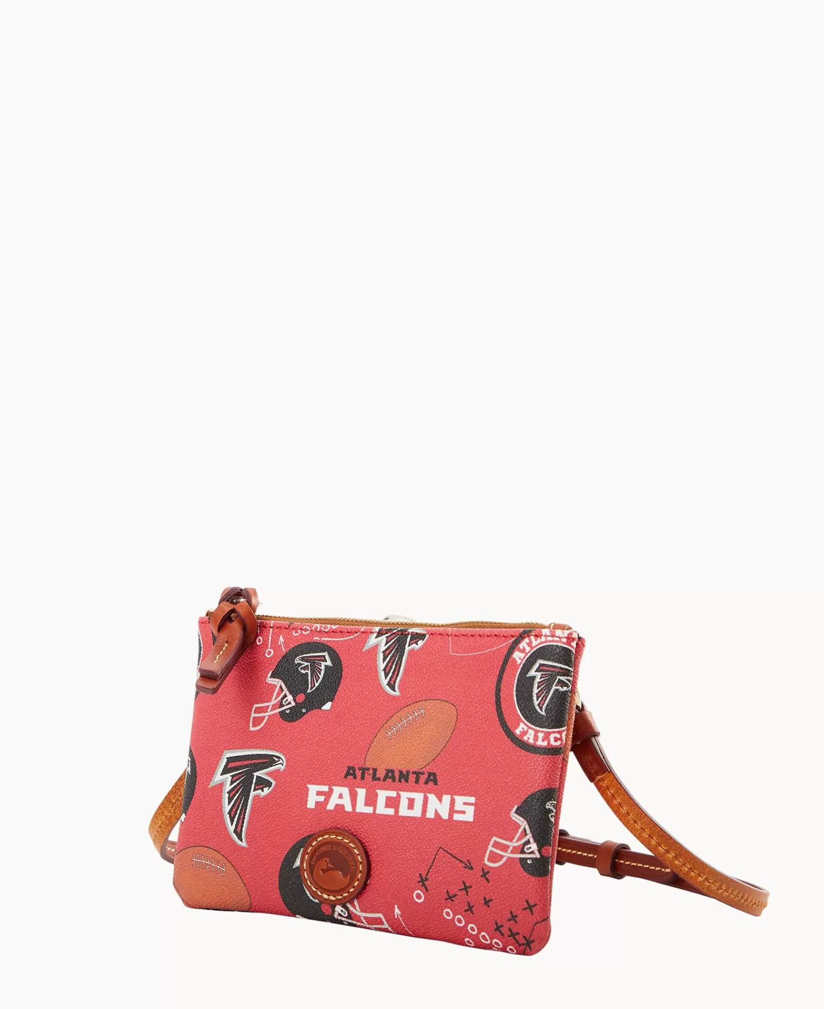 Shoulder Bags | Crossbodies>Dooney & Bourke NFL Falcons Top Zip Crossbody Red