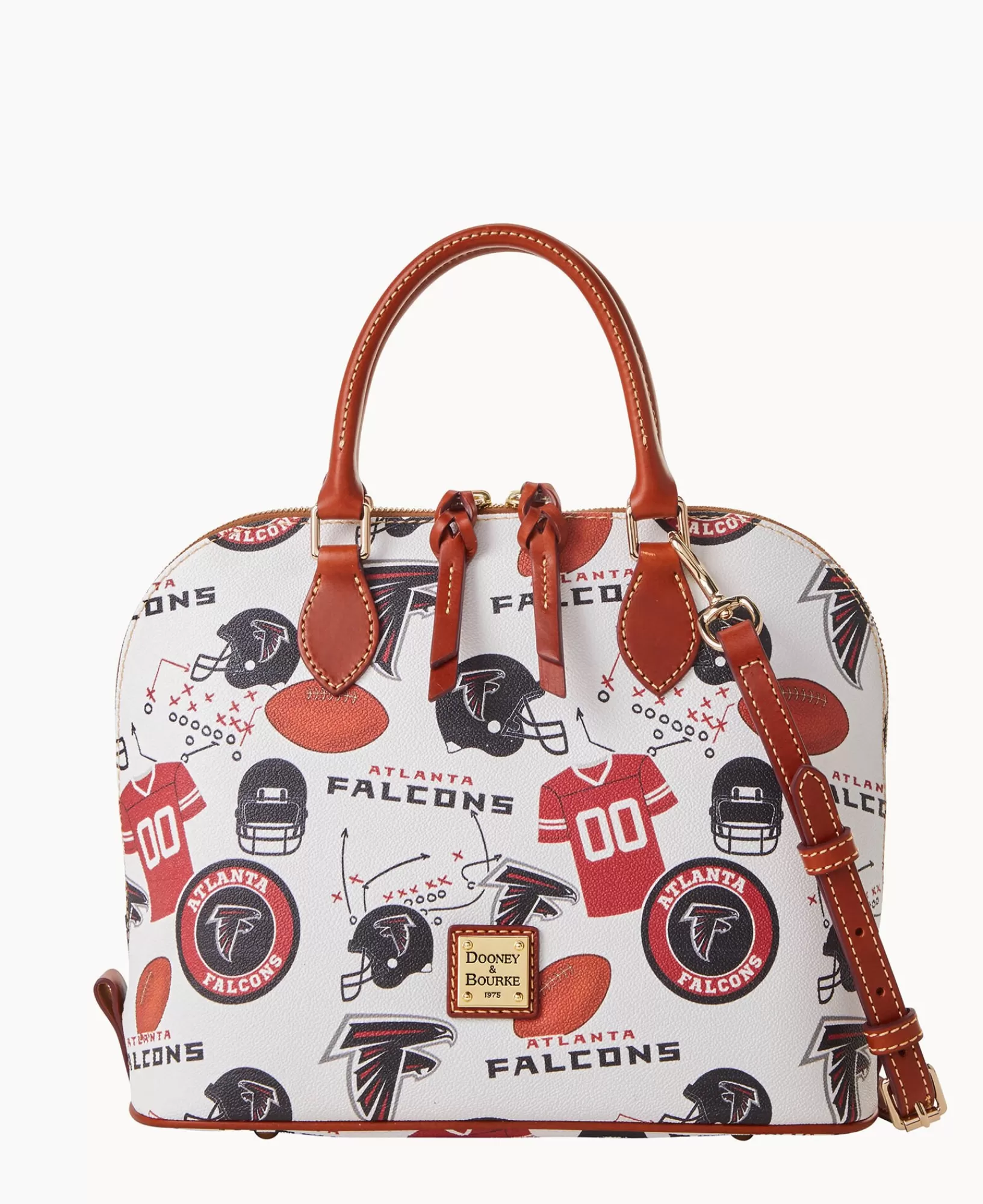 Shoulder Bags | Satchels>Dooney & Bourke NFL Falcons Zip Zip Satchel WhiteMulti