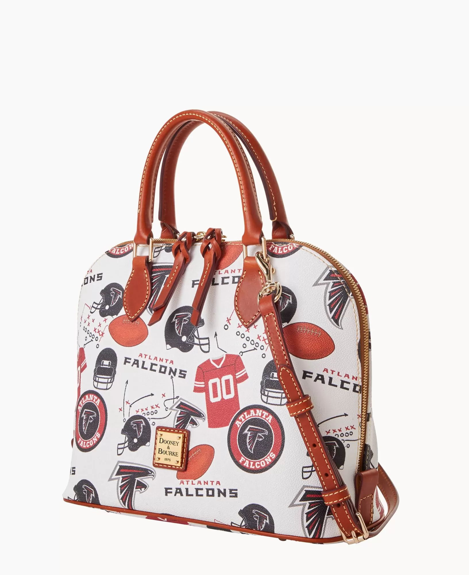 Shoulder Bags | Satchels>Dooney & Bourke NFL Falcons Zip Zip Satchel WhiteMulti