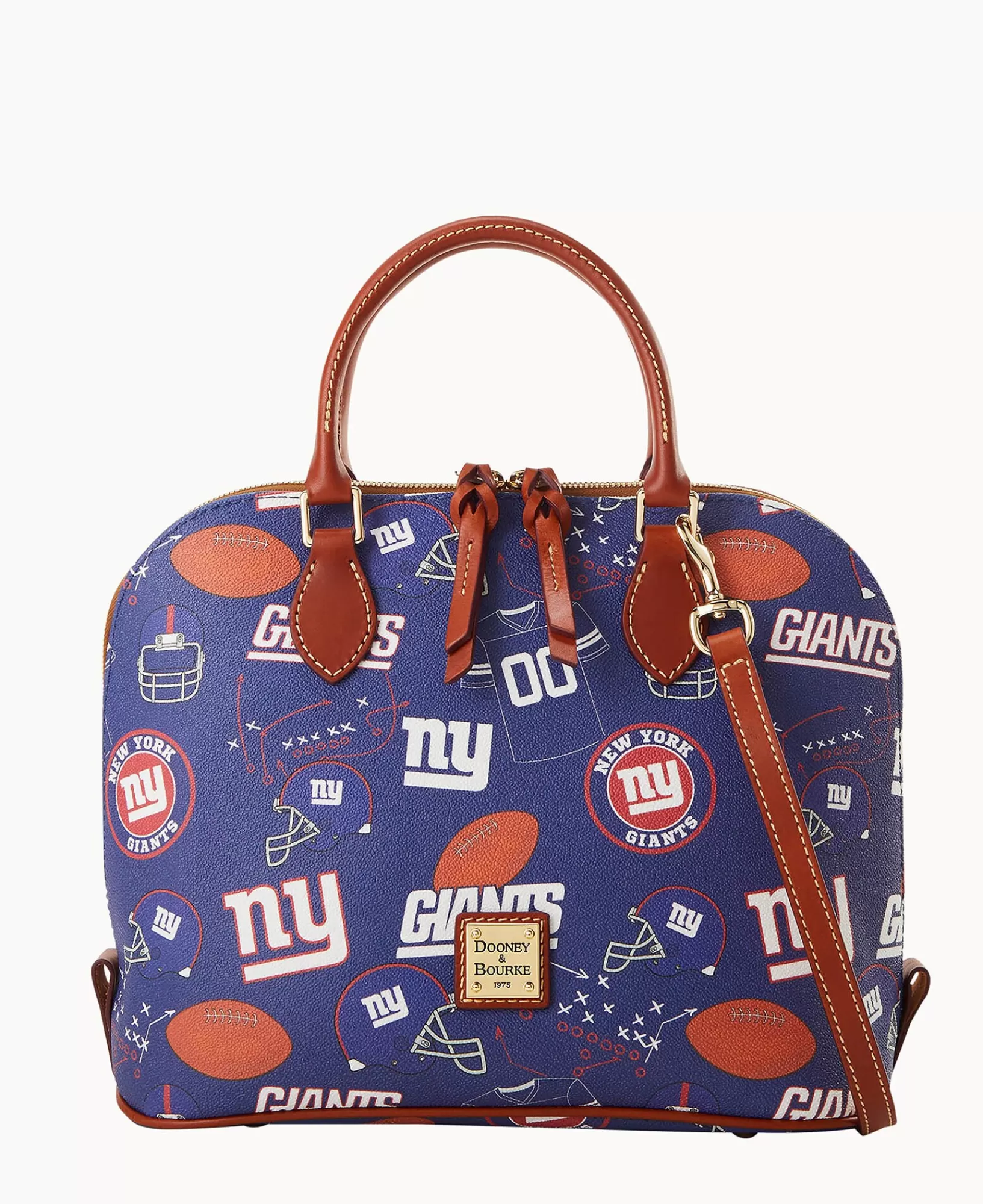 Shoulder Bags | Crossbodies>Dooney & Bourke NFL Giants Zip Zip Satchel Navy