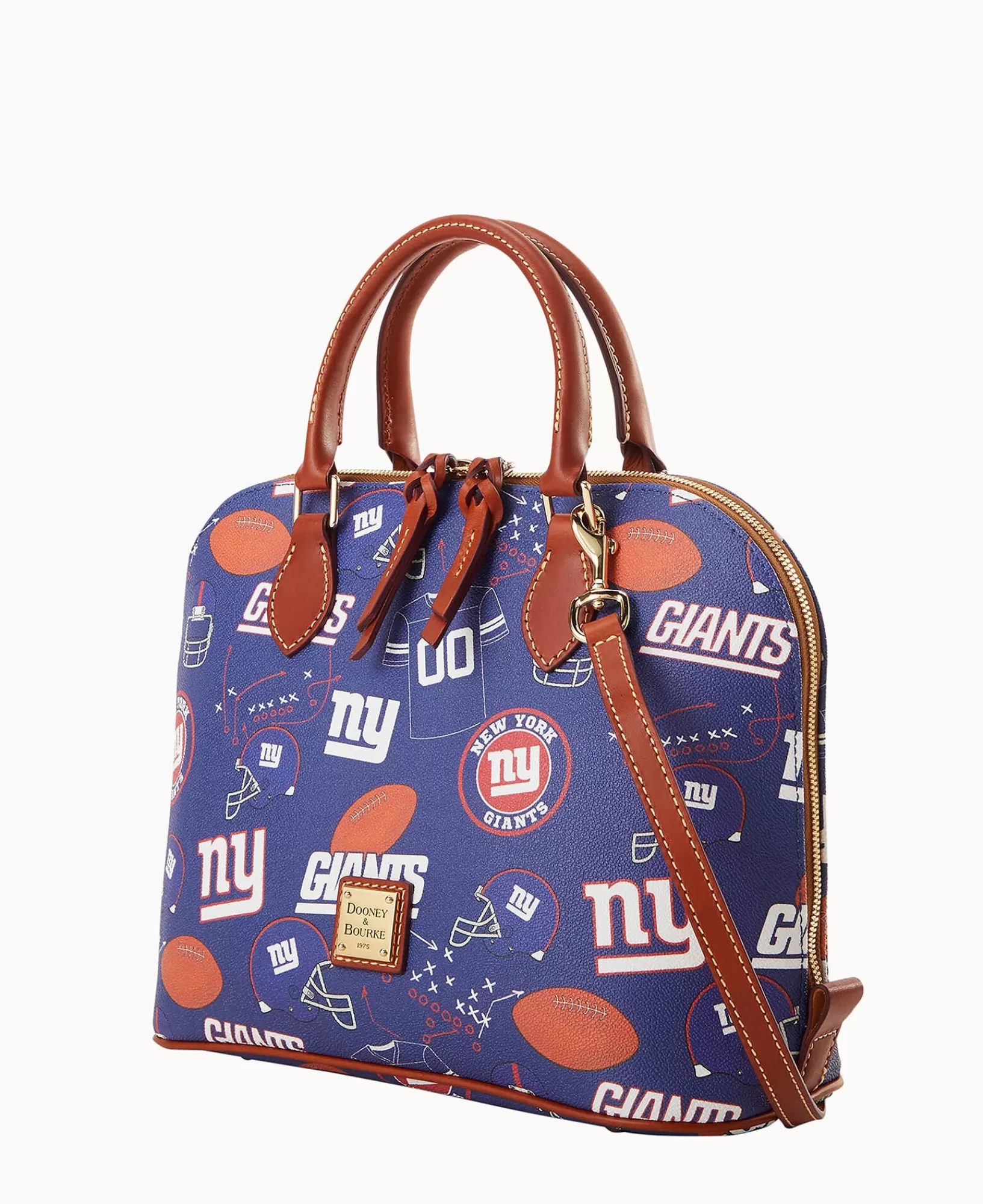 Shoulder Bags | Crossbodies>Dooney & Bourke NFL Giants Zip Zip Satchel Navy