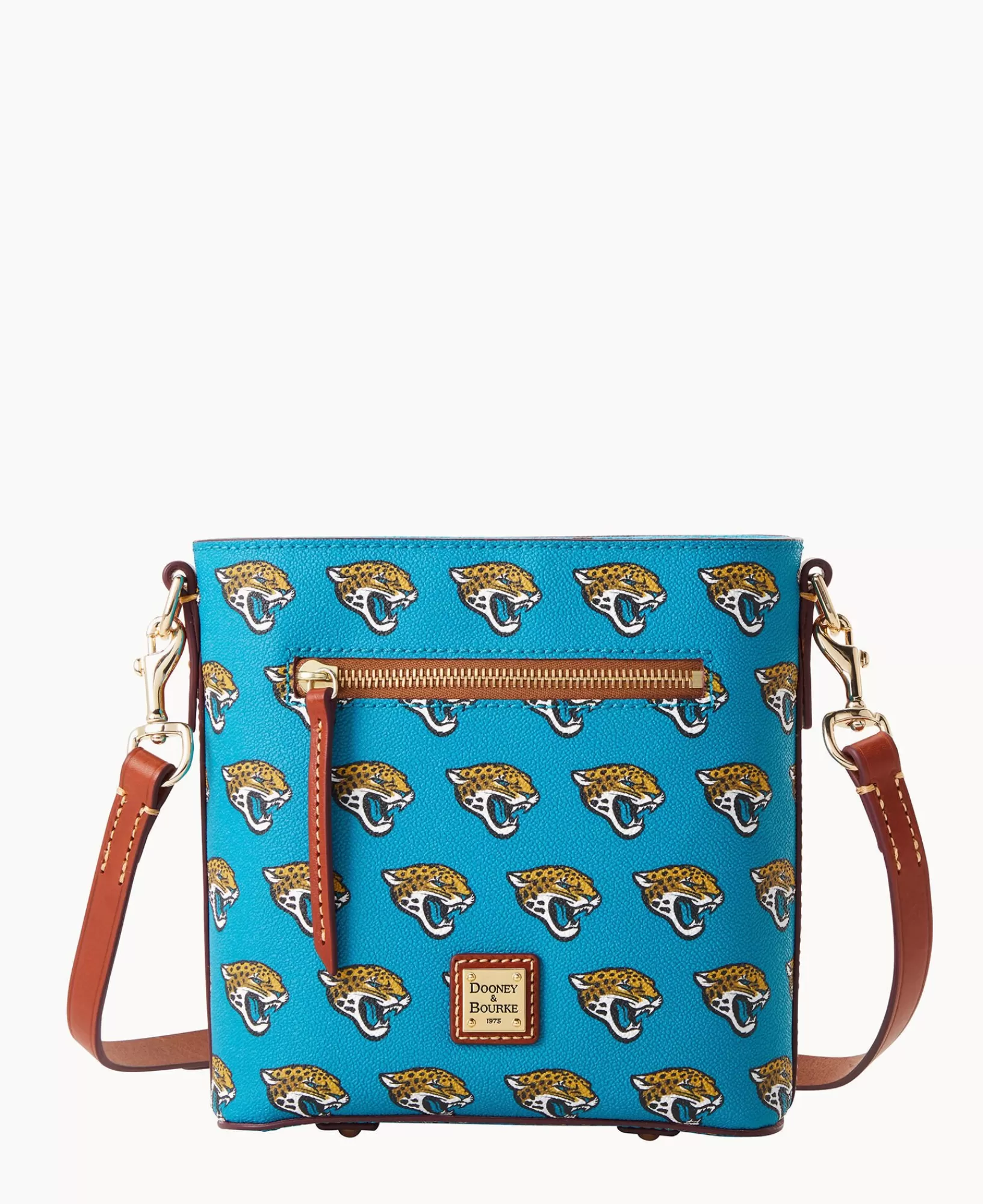 Shoulder Bags | Crossbodies>Dooney & Bourke NFL Jaguars Small Zip Crossbody Turquoise