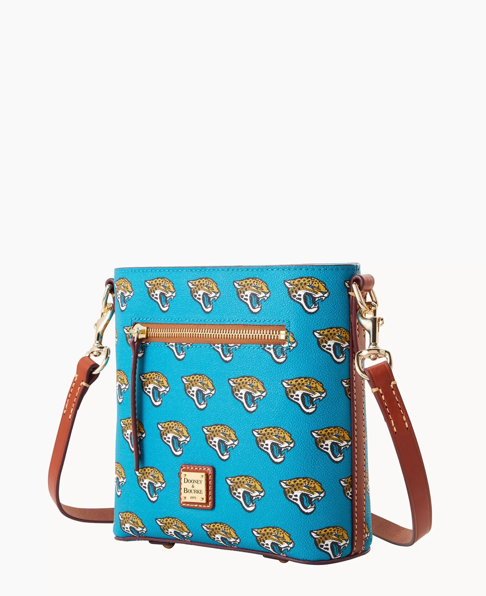 Shoulder Bags | Crossbodies>Dooney & Bourke NFL Jaguars Small Zip Crossbody Turquoise