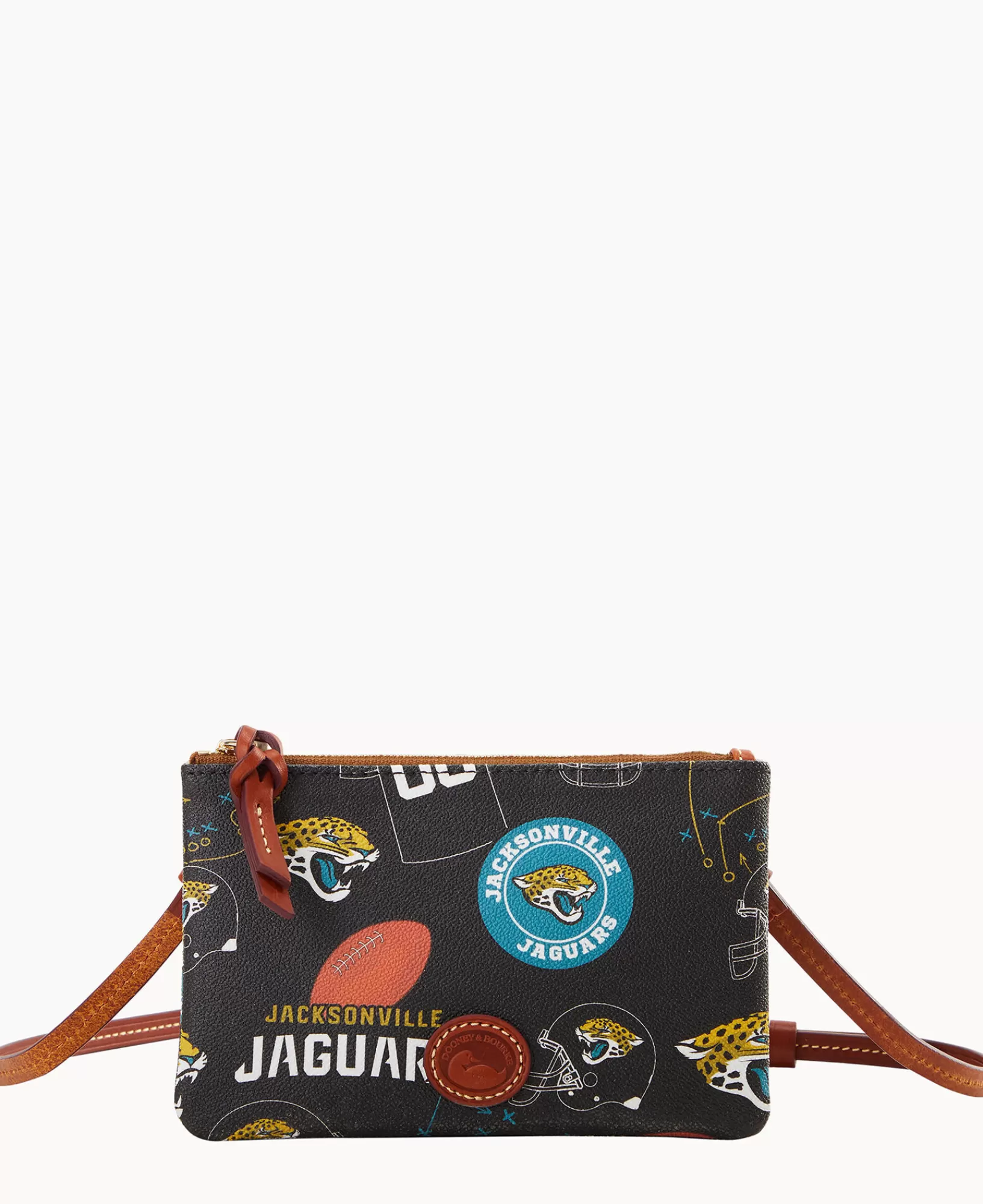 Shoulder Bags | Crossbodies>Dooney & Bourke NFL Jaguars Top Zip Crossbody Black