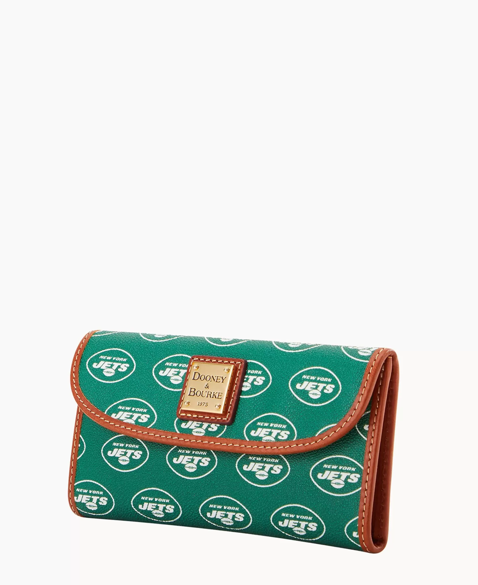 Clutches | Wallets>Dooney & Bourke NFL Jets Continental Clutch Green