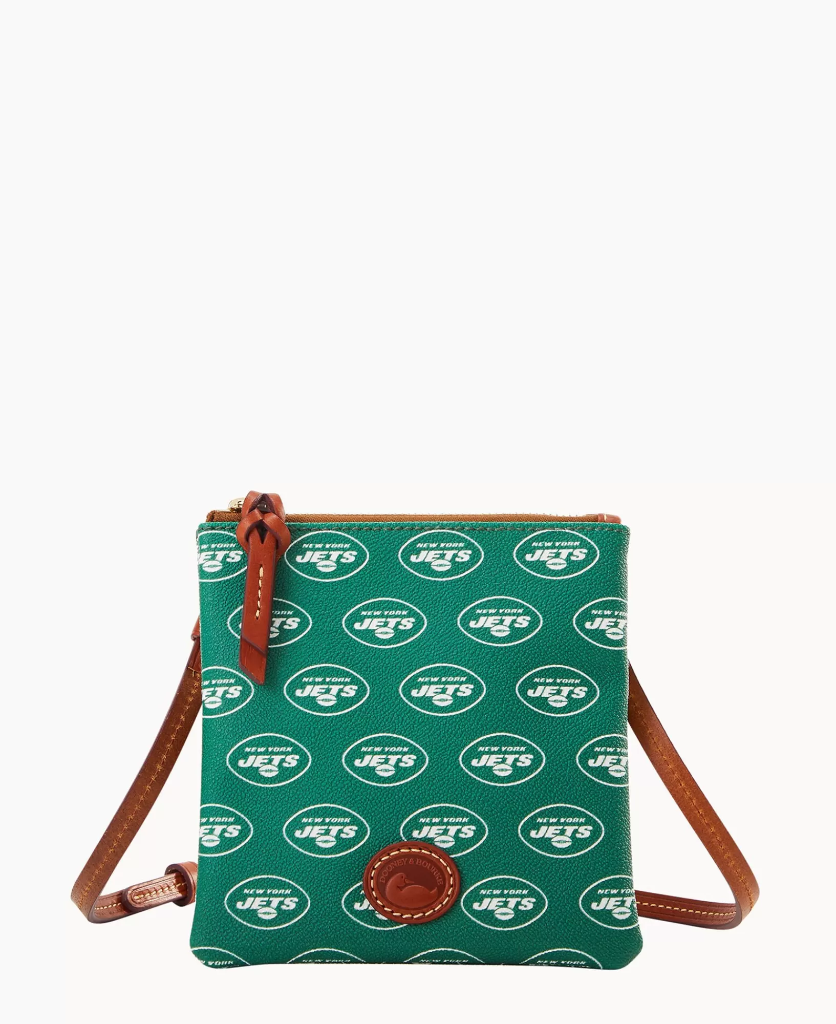 Shoulder Bags | Crossbodies>Dooney & Bourke NFL Jets Small North South Top Zip Crossbody Green