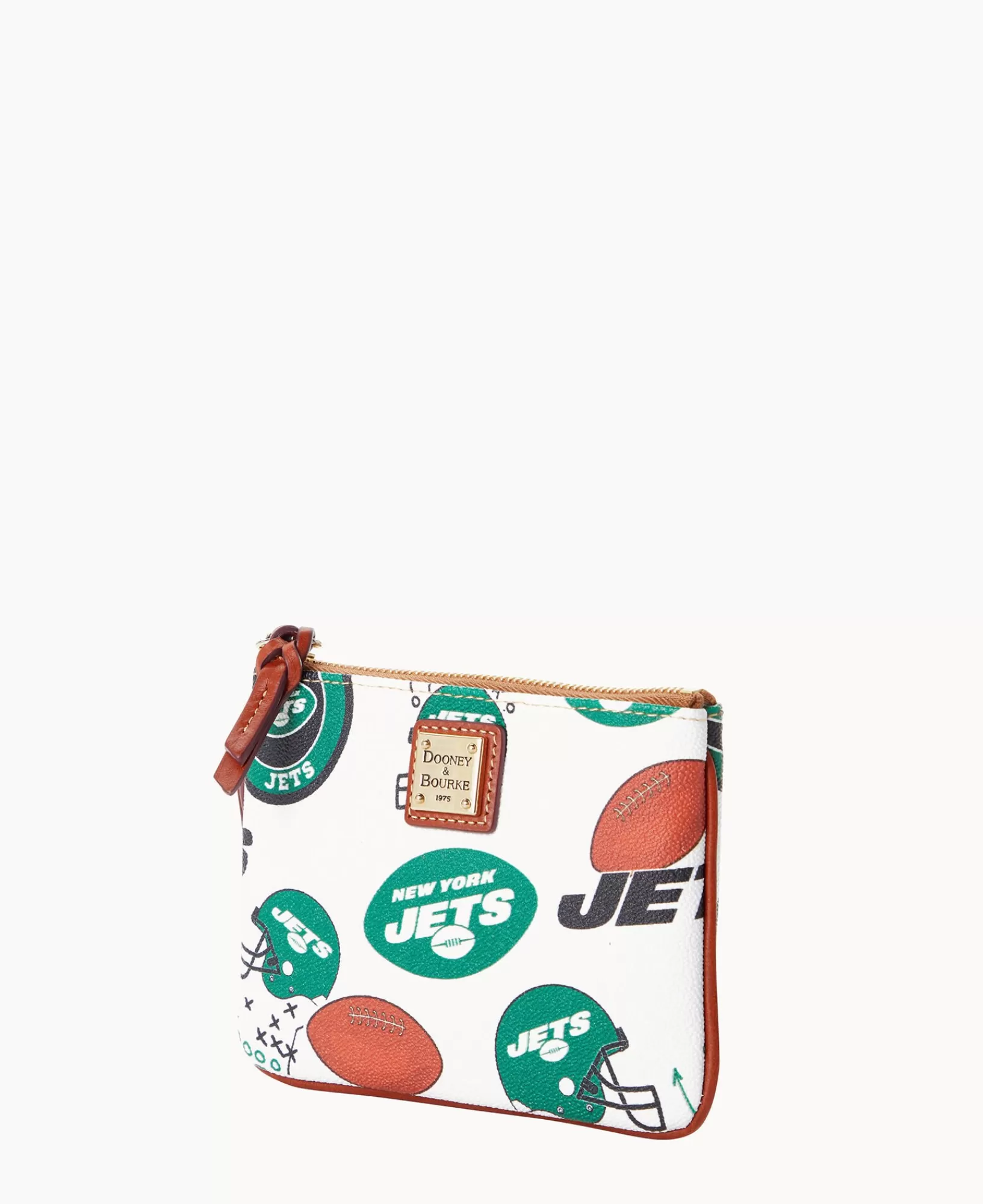 Wristlets | Wallets>Dooney & Bourke NFL Jets Stadium Wristlet WhiteMulti