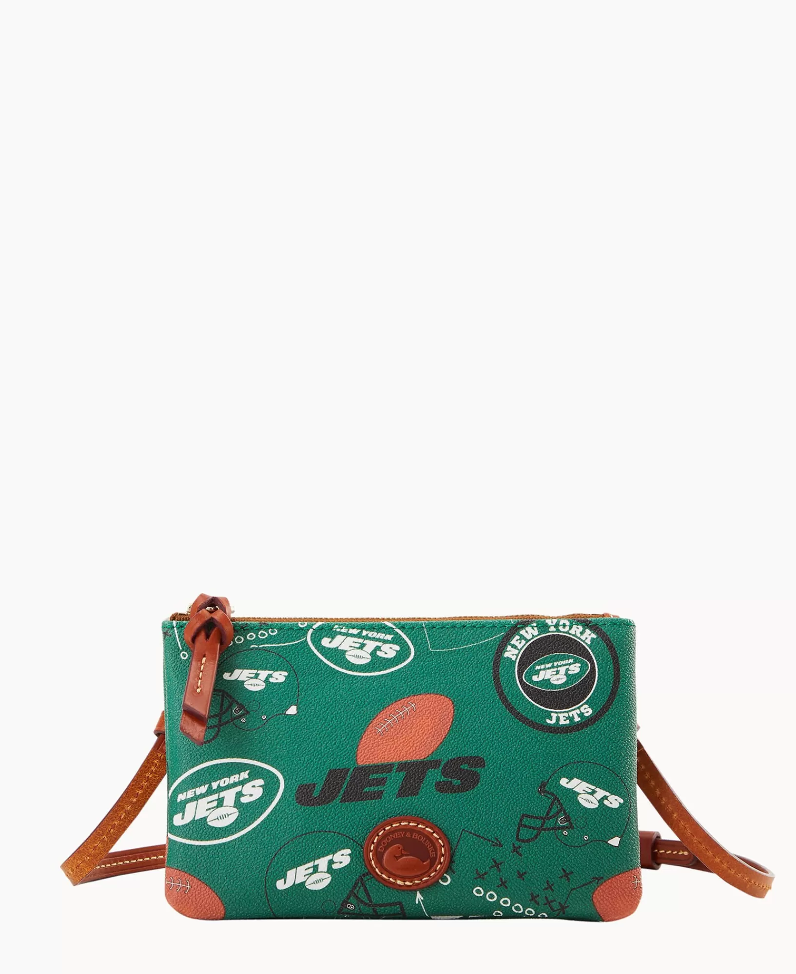 Shoulder Bags | Crossbodies>Dooney & Bourke NFL Jets Top Zip Crossbody Green