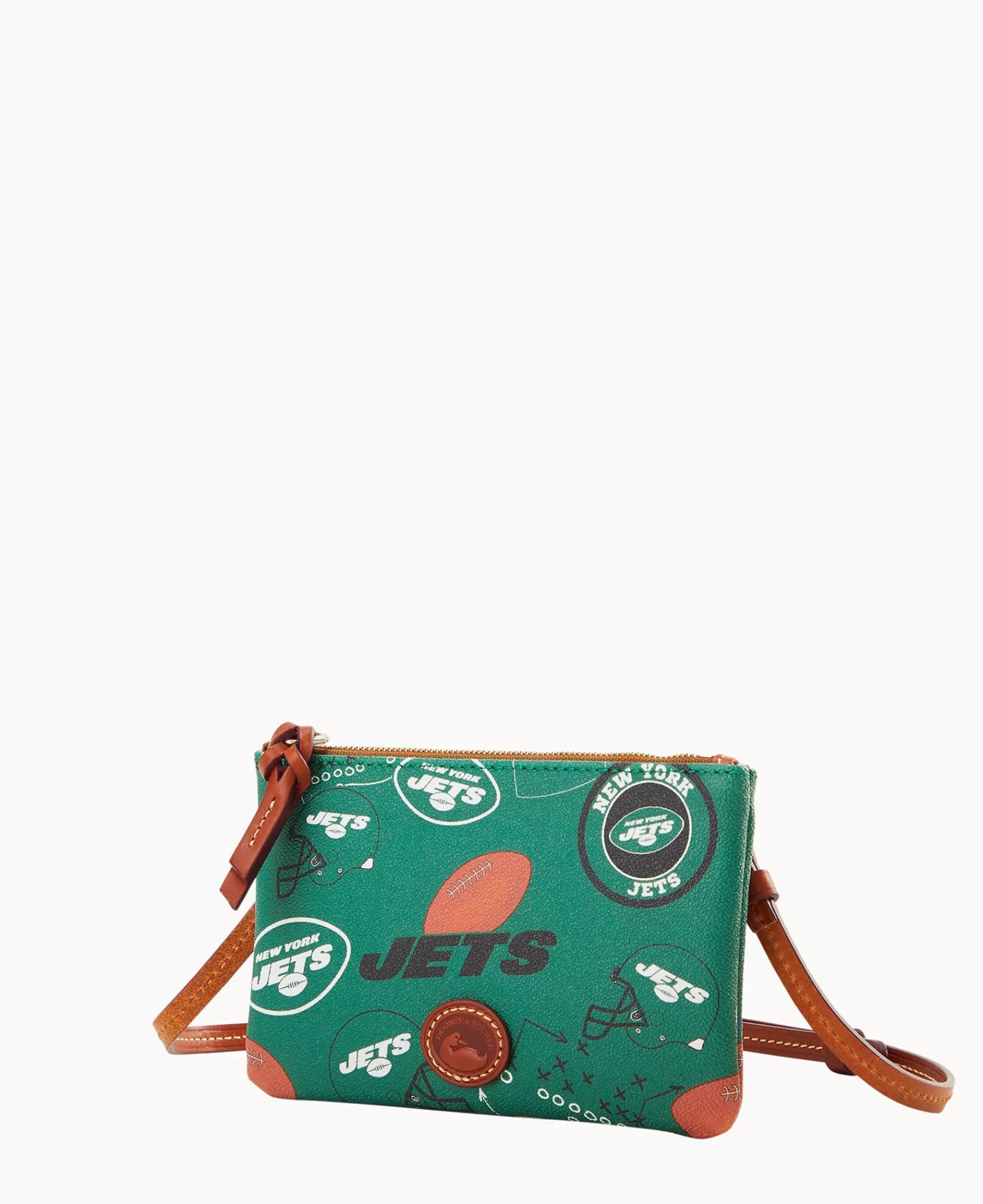 Shoulder Bags | Crossbodies>Dooney & Bourke NFL Jets Top Zip Crossbody Green