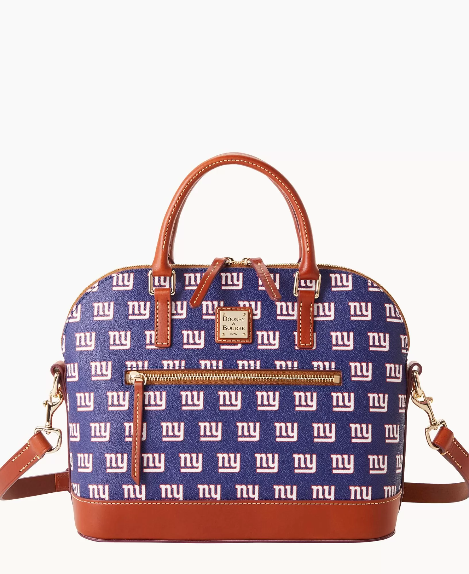 Shoulder Bags | Satchels>Dooney & Bourke NFL NY Giants Domed Zip Satchel Navy