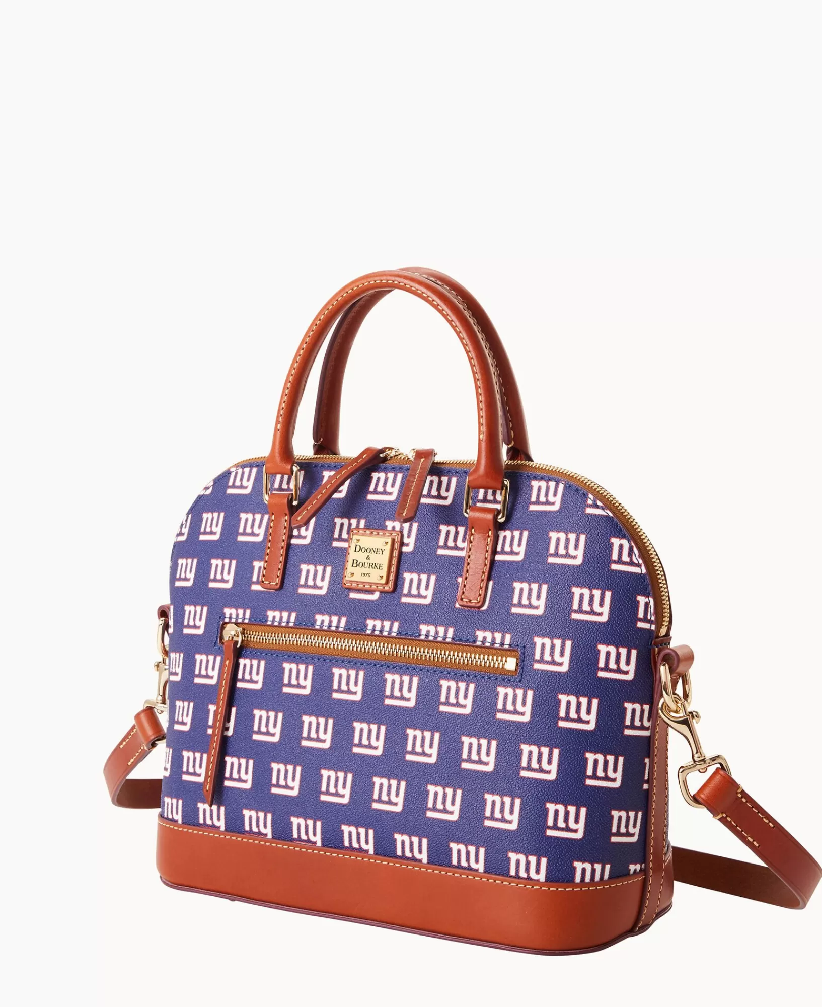 Shoulder Bags | Satchels>Dooney & Bourke NFL NY Giants Domed Zip Satchel Navy