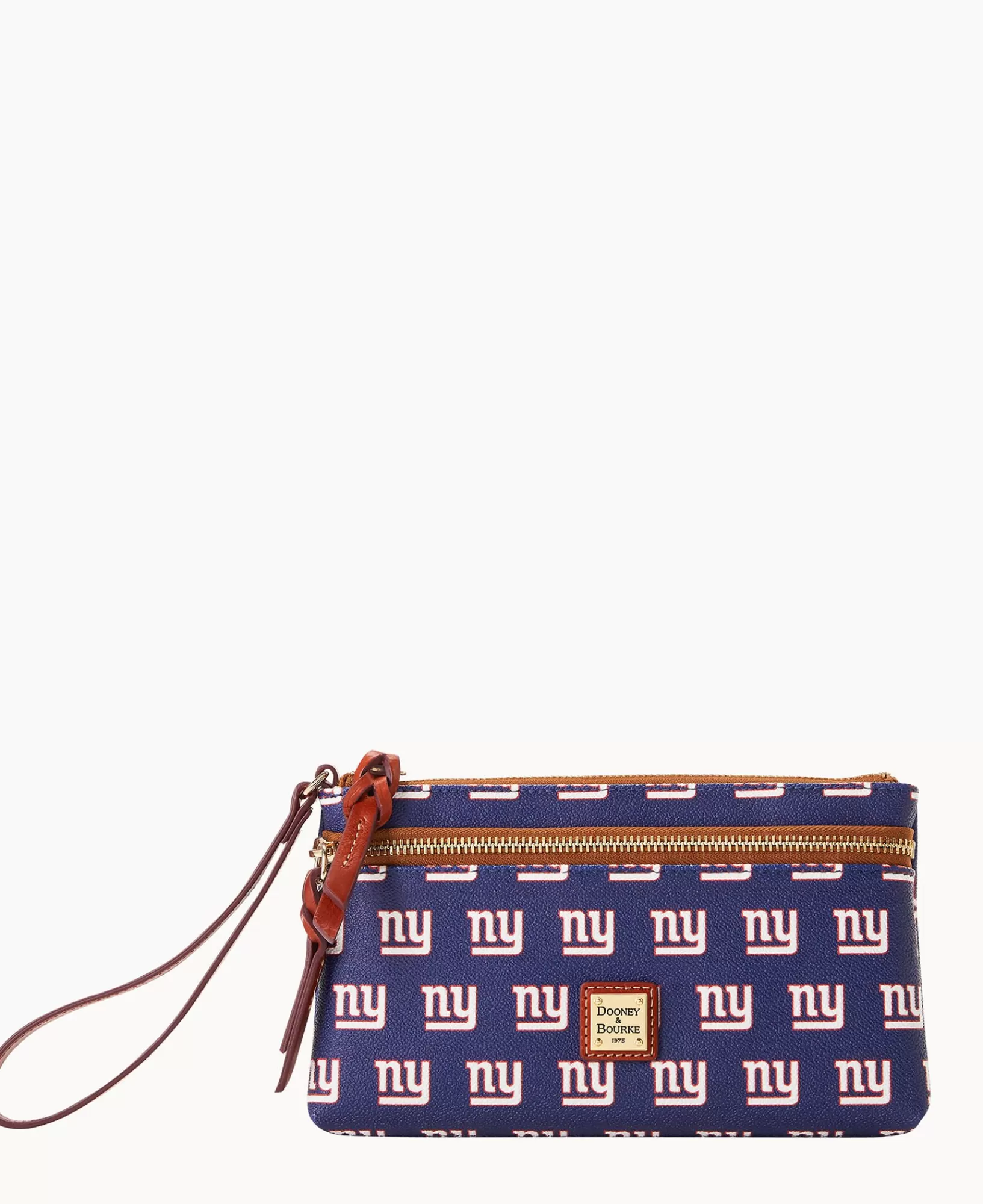 Wristlets | Wallets>Dooney & Bourke NFL NY Giants Double Zip Wristlet Navy