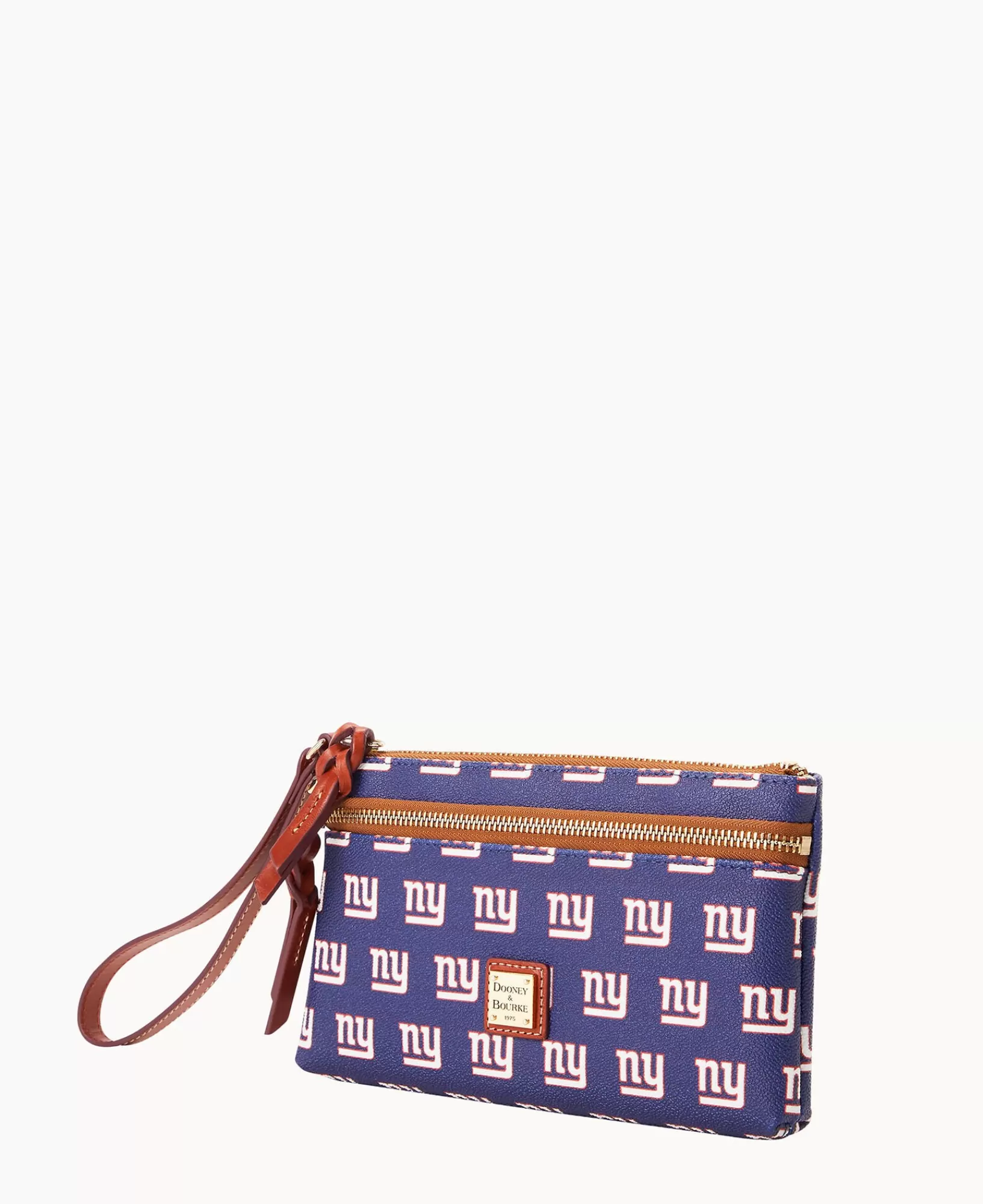 Wristlets | Wallets>Dooney & Bourke NFL NY Giants Double Zip Wristlet Navy