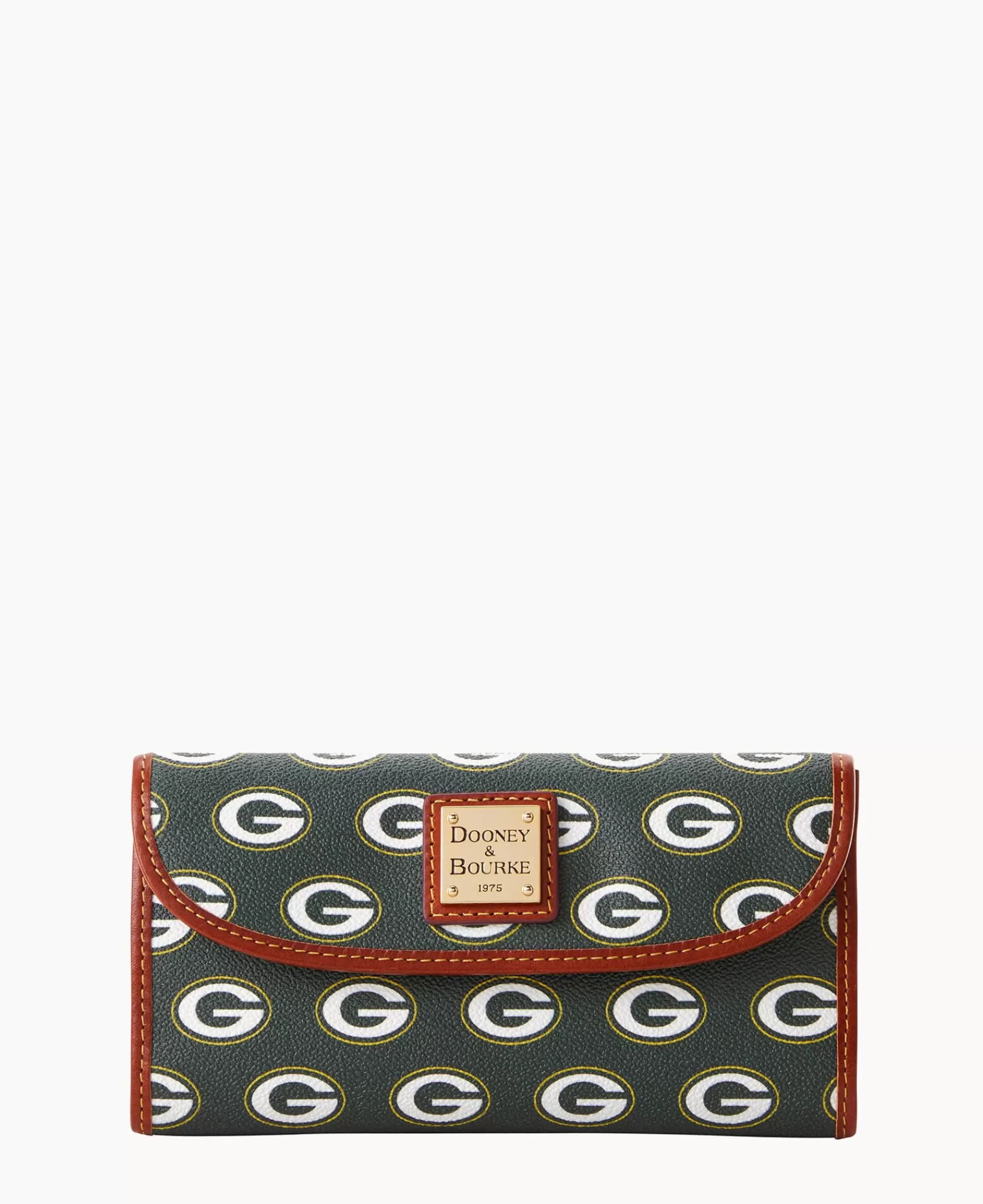 Clutches | Wallets>Dooney & Bourke NFL Packers Continental Clutch Green