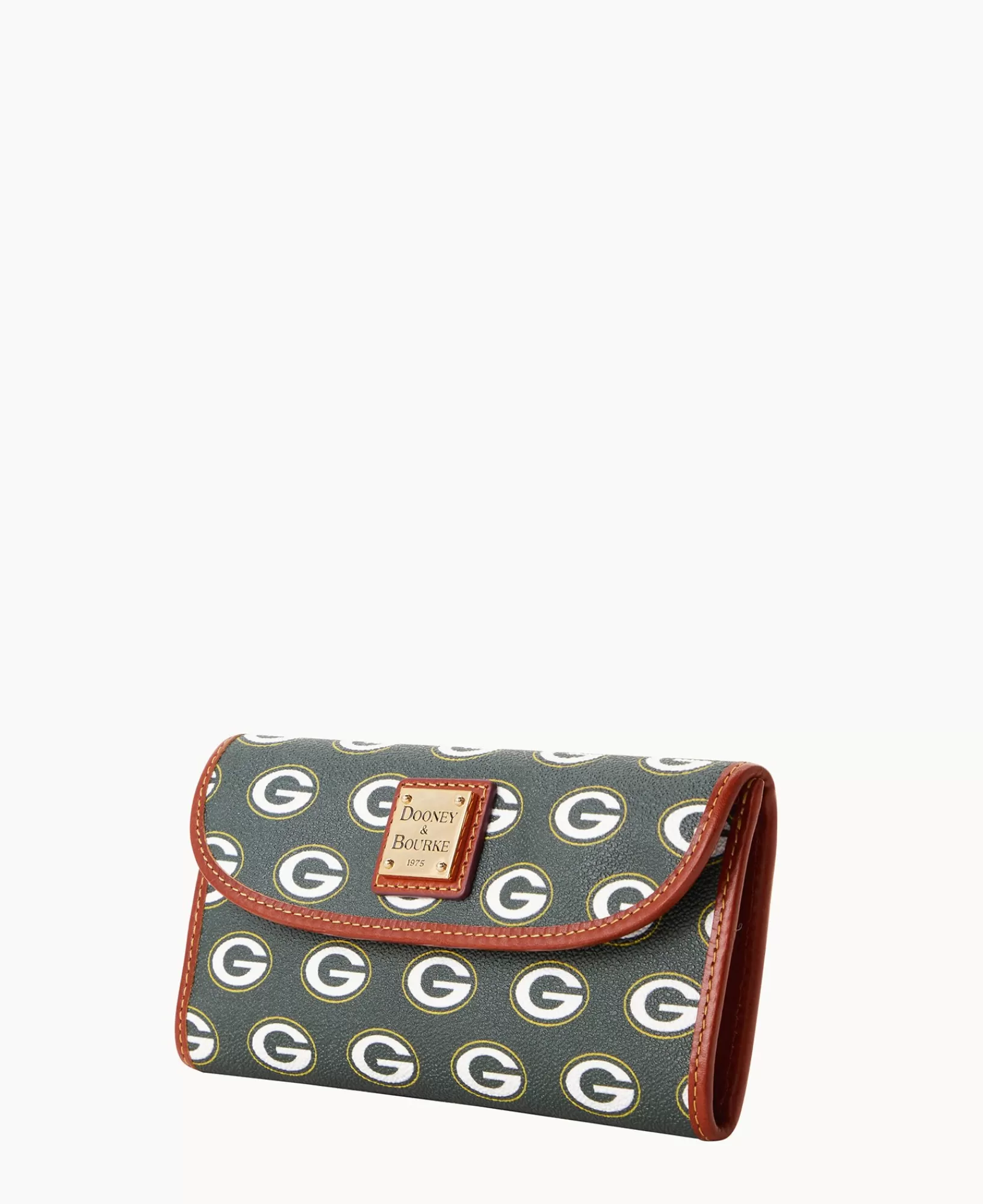 Clutches | Wallets>Dooney & Bourke NFL Packers Continental Clutch Green