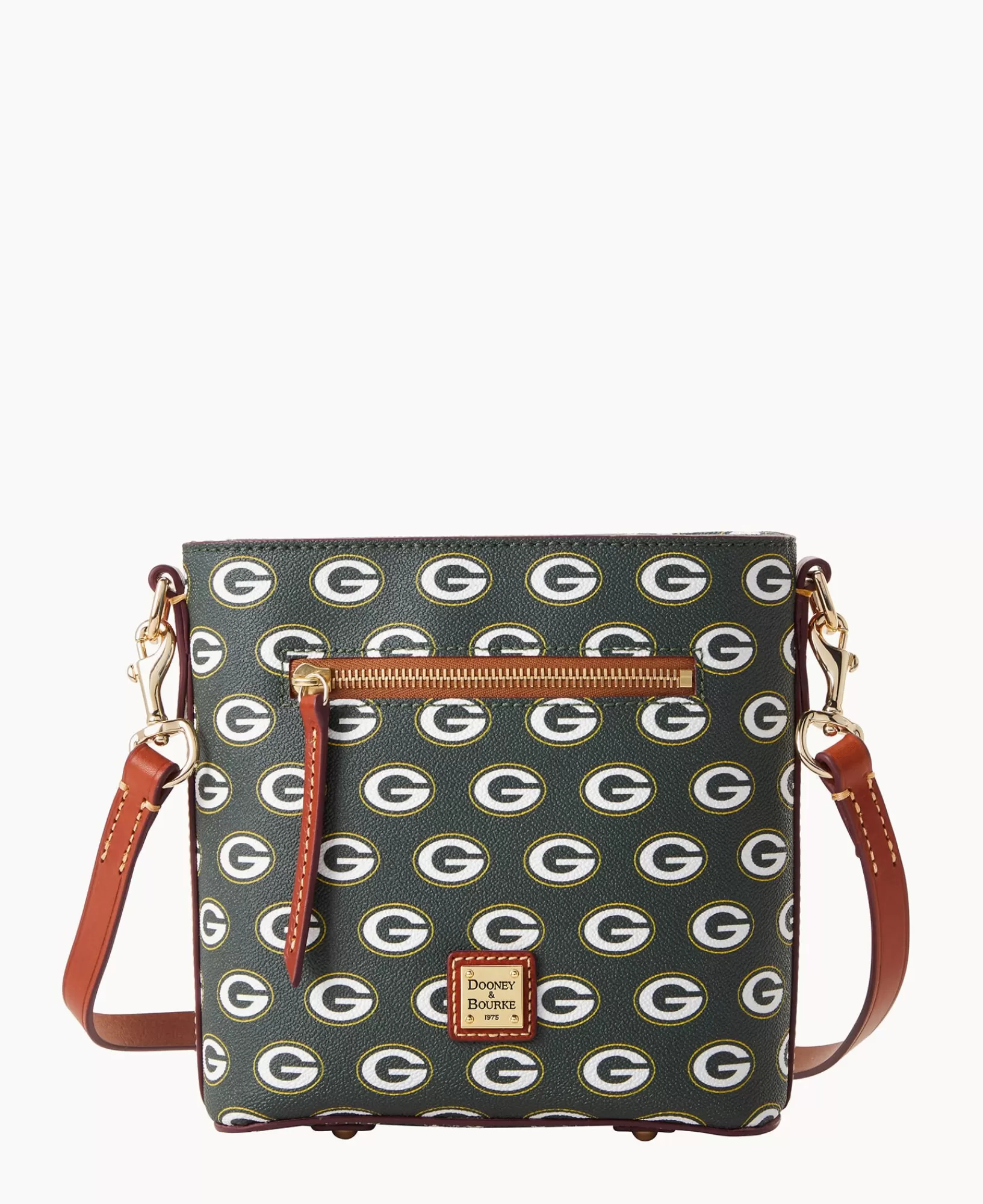 Shoulder Bags | Crossbodies>Dooney & Bourke NFL Packers Small Zip Crossbody Green