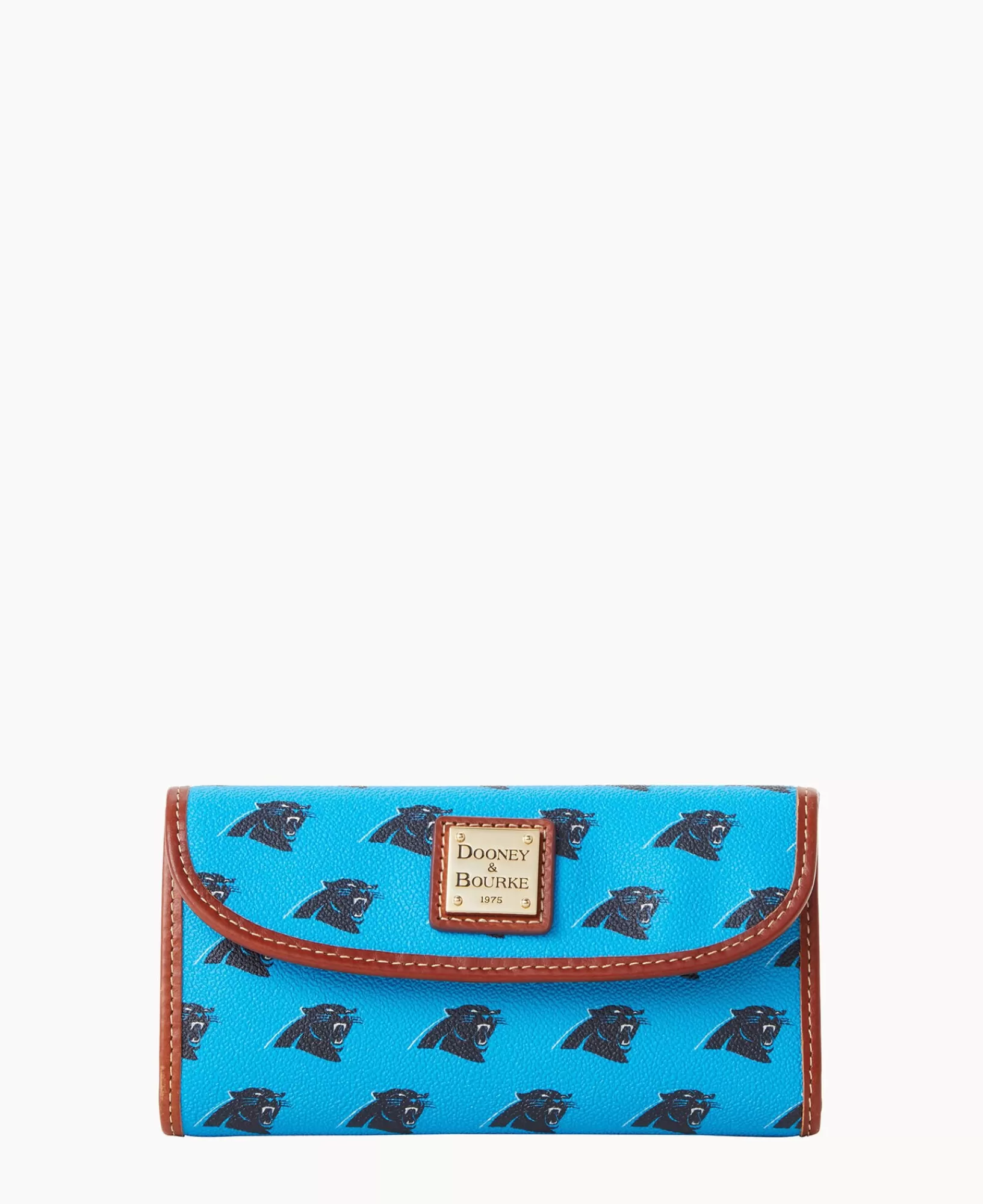 Clutches | Wallets>Dooney & Bourke NFL Panthers Continental Clutch Blue