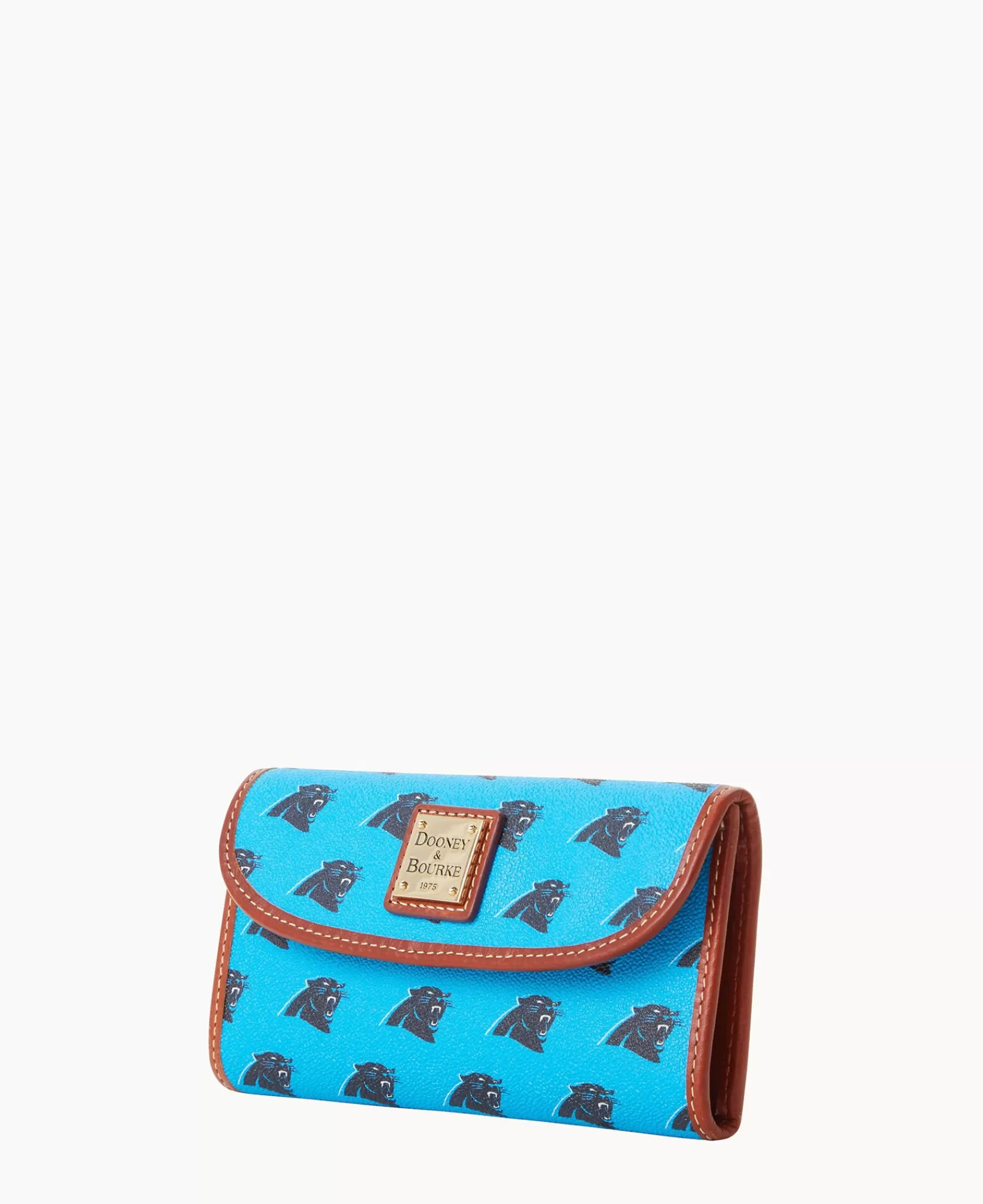 Clutches | Wallets>Dooney & Bourke NFL Panthers Continental Clutch Blue