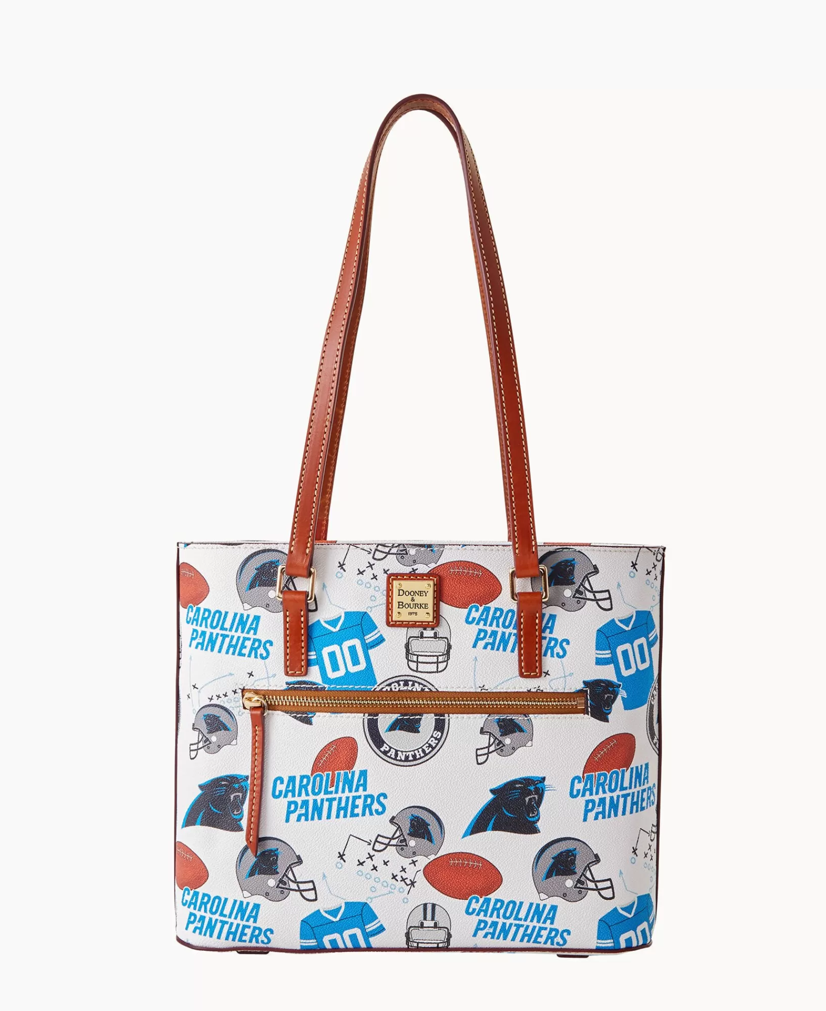 Shoulder Bags | Totes>Dooney & Bourke NFL Panthers Shopper WhiteMulti