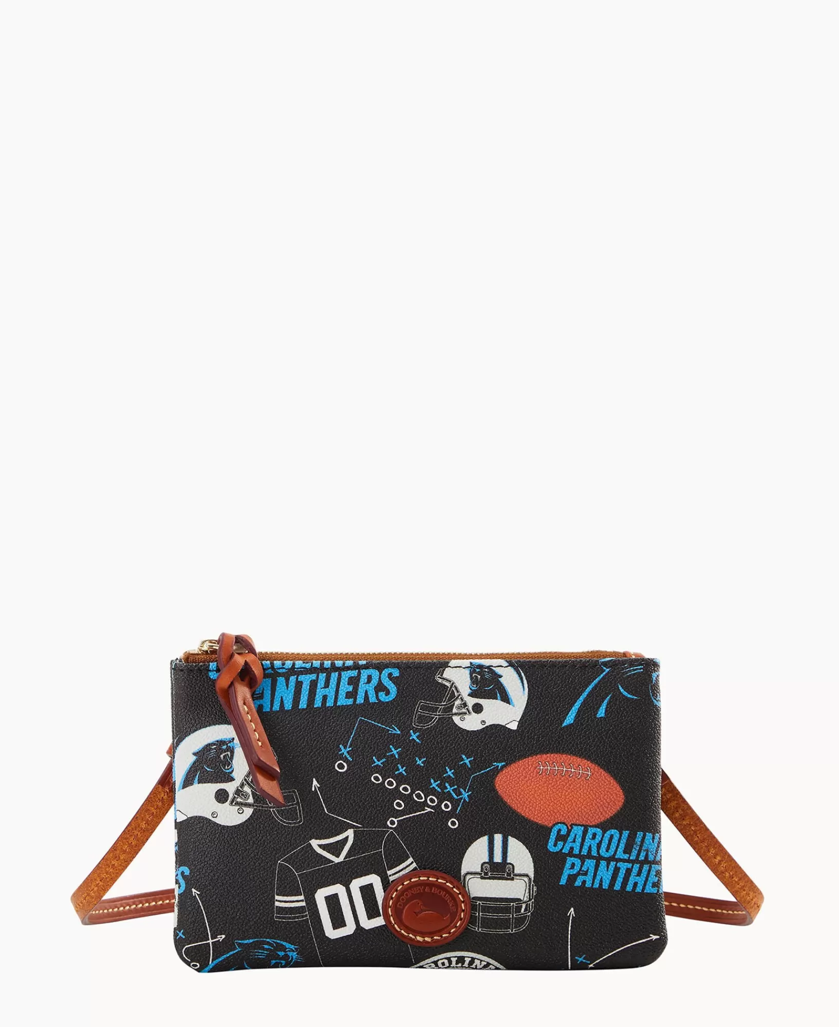 Shoulder Bags | Crossbodies>Dooney & Bourke NFL Panthers Top Zip Crossbody Black