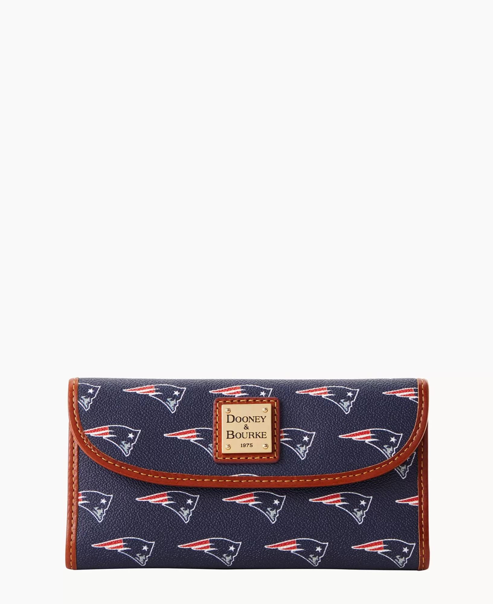 Clutches | Wallets>Dooney & Bourke NFL Patriots Continental Clutch Navy