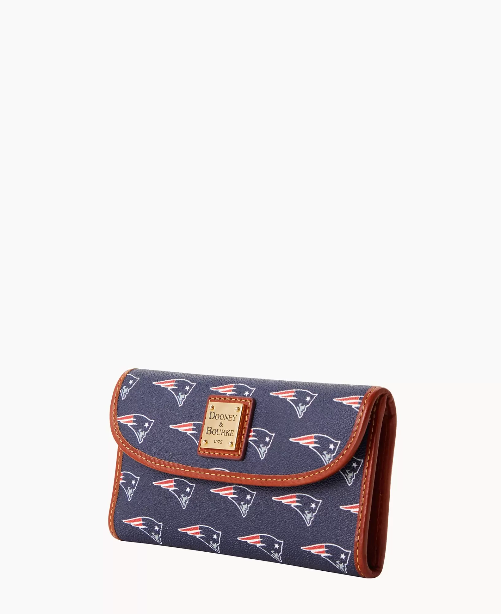 Clutches | Wallets>Dooney & Bourke NFL Patriots Continental Clutch Navy