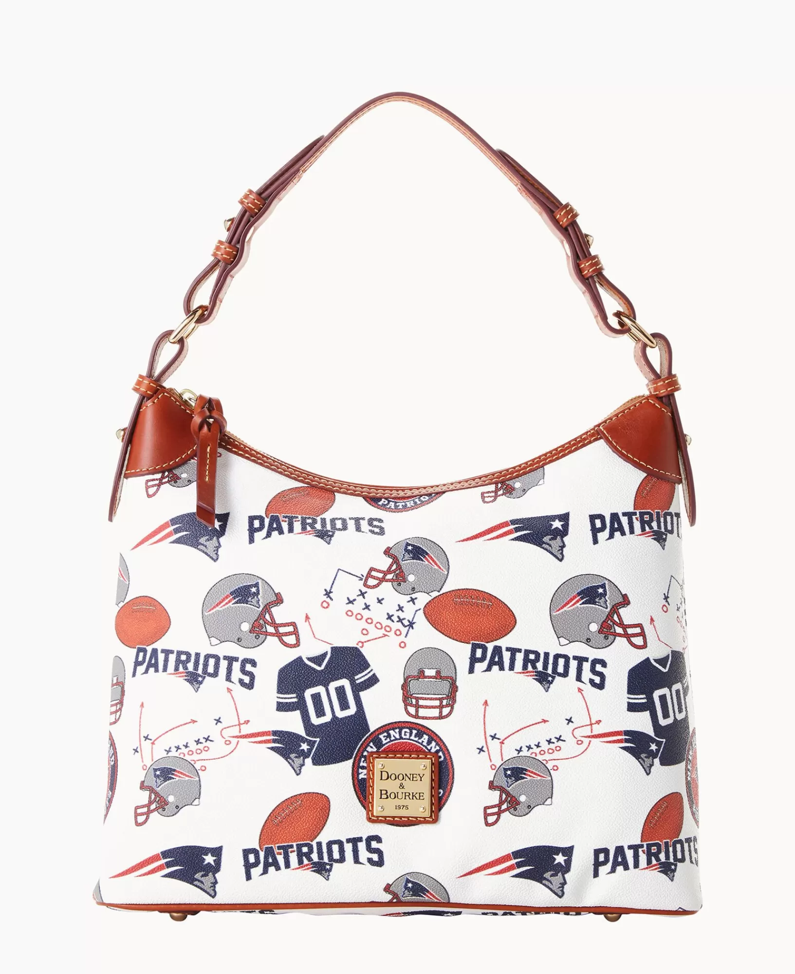 Shoulder Bags>Dooney & Bourke NFL Patriots Hobo WhiteMulti