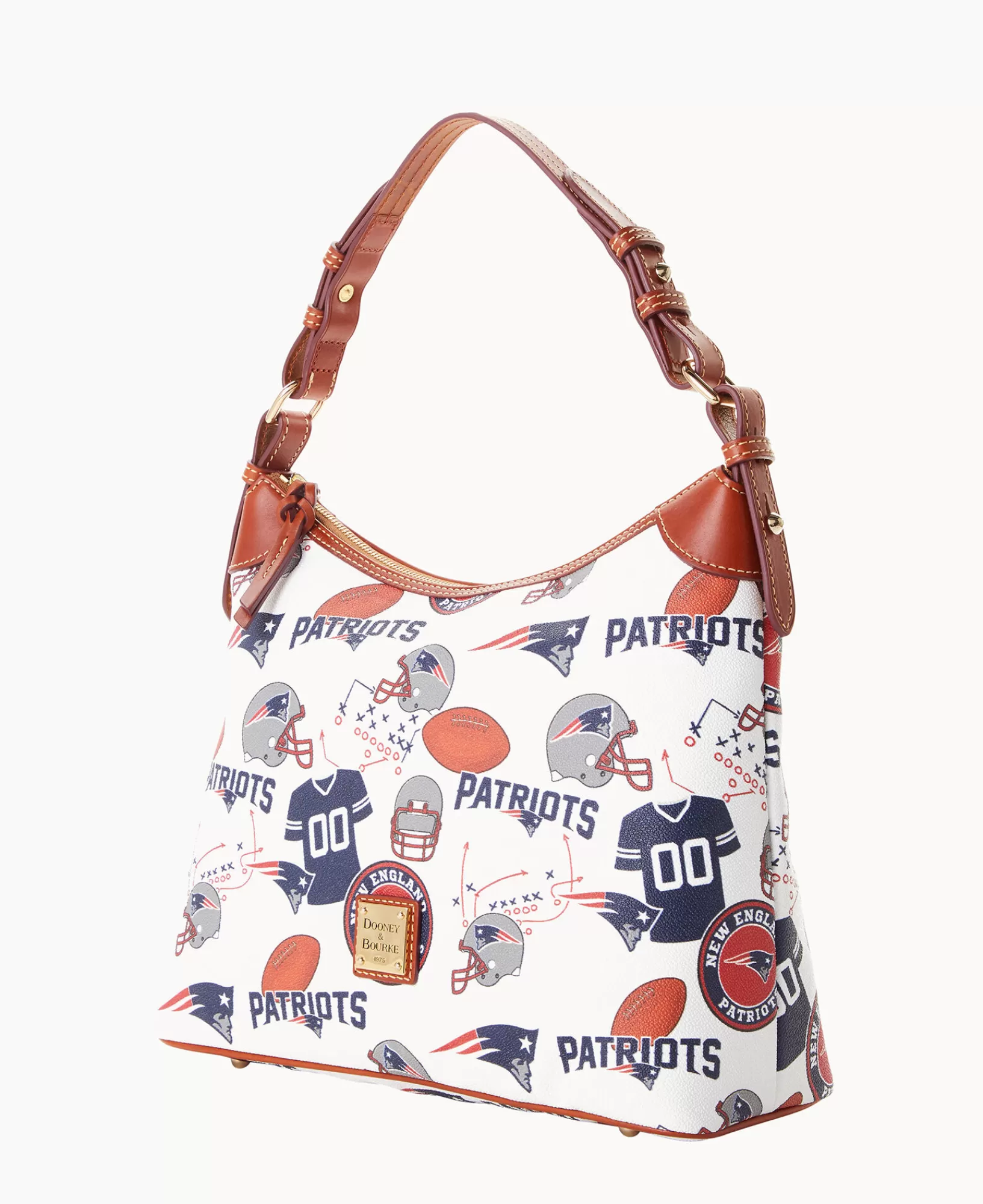 Shoulder Bags>Dooney & Bourke NFL Patriots Hobo WhiteMulti