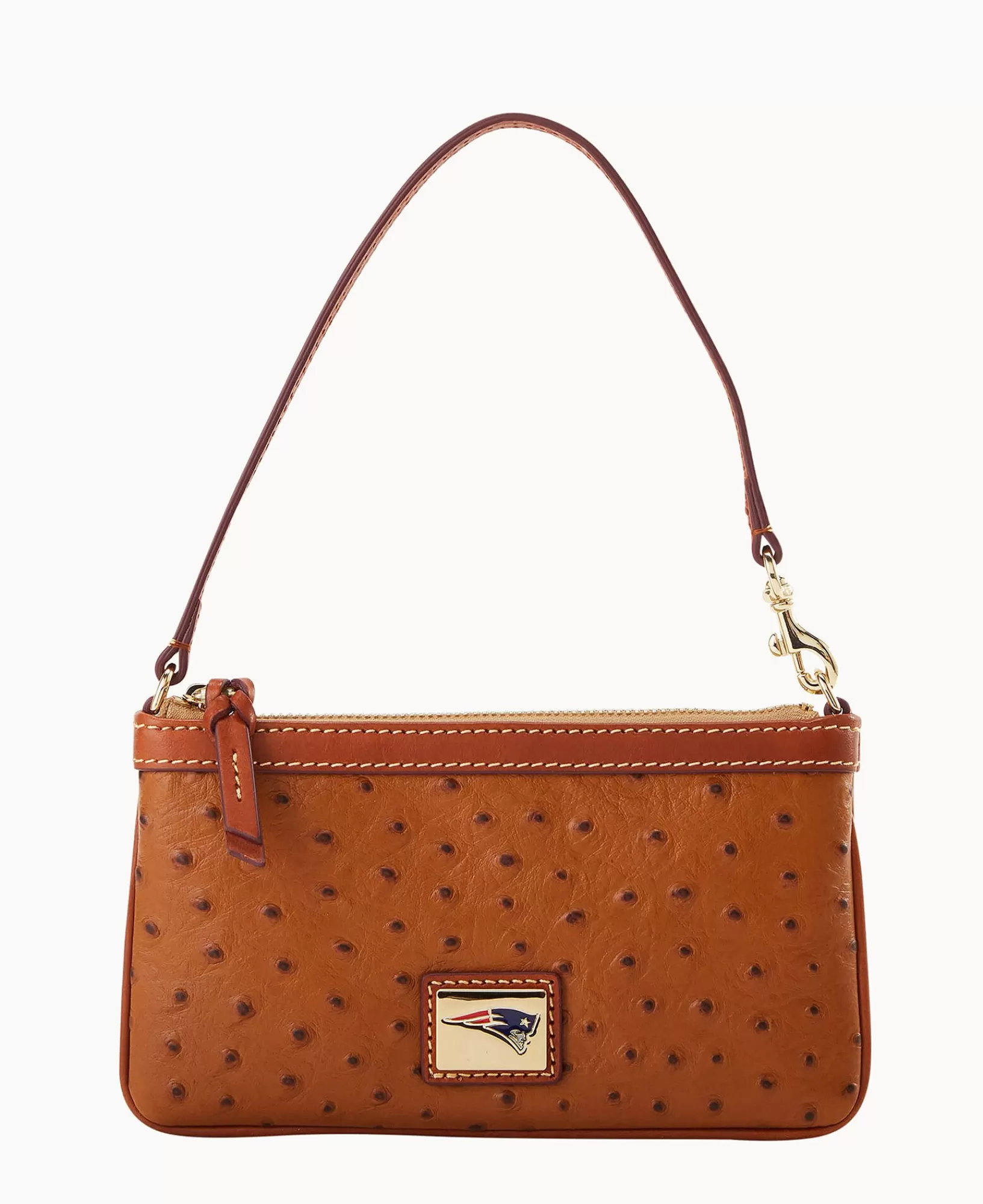 Wristlets | Wallets>Dooney & Bourke NFL Patriots Large Slim Wristlet Caramel