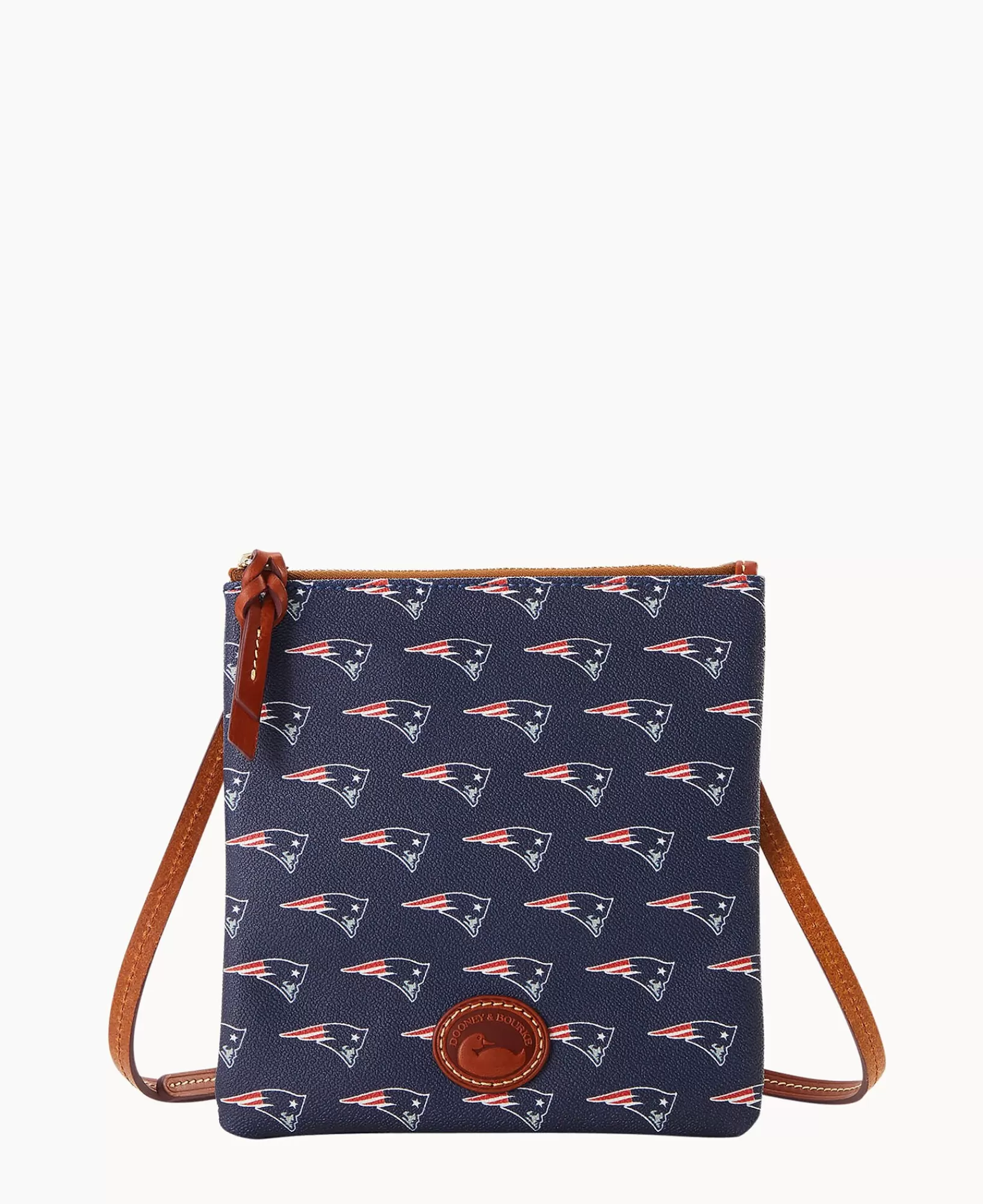 Shoulder Bags | Crossbodies>Dooney & Bourke NFL Patriots North South Top Zip Crossbody Navy