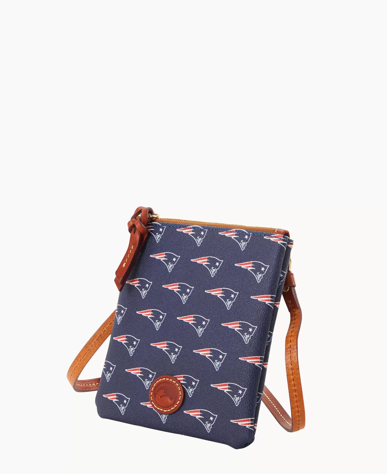 Shoulder Bags | Crossbodies>Dooney & Bourke NFL Patriots Small North South Top Zip Crossbody Navy