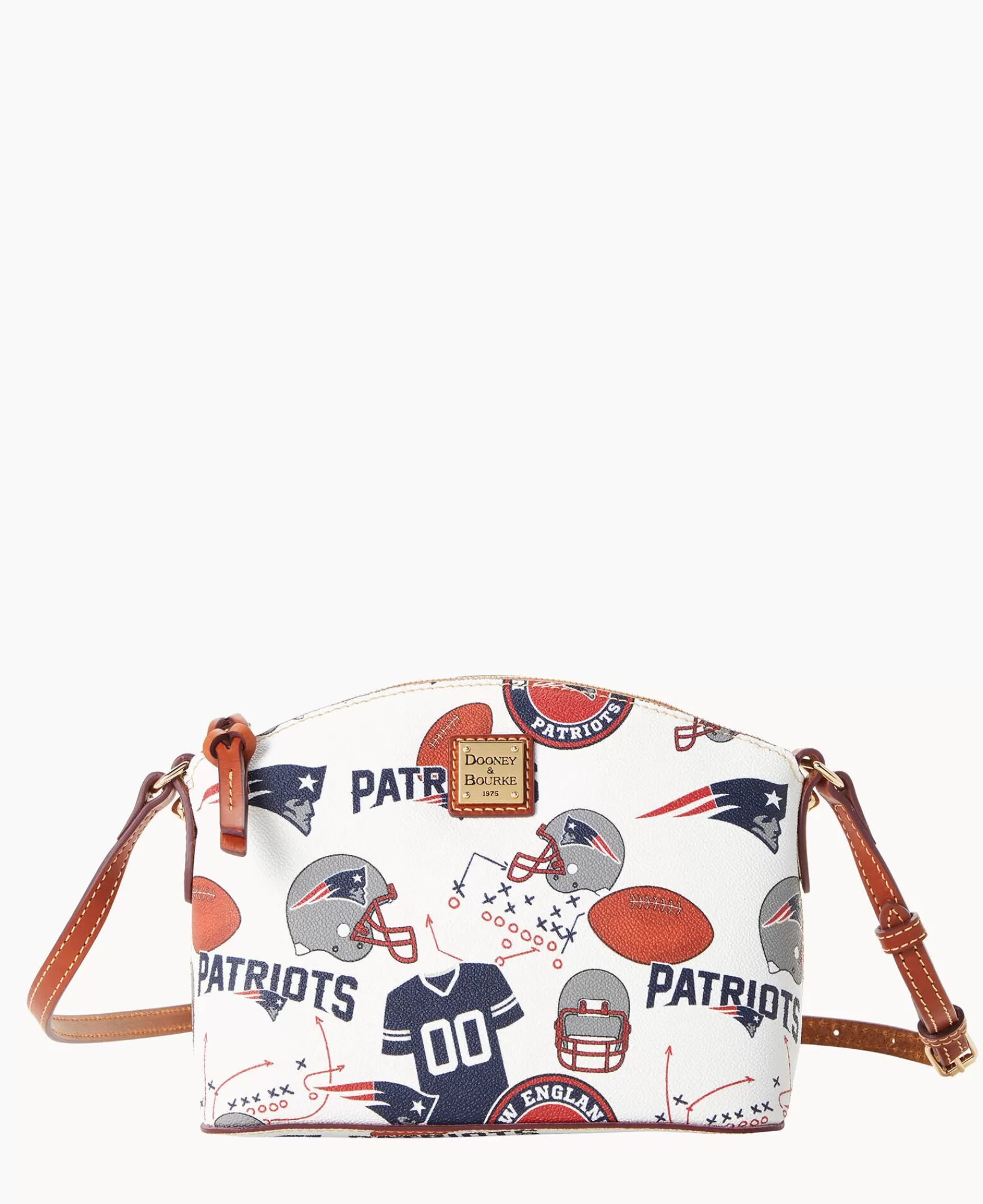 Shoulder Bags | Crossbodies>Dooney & Bourke NFL Patriots Suki Crossbody WhiteMulti