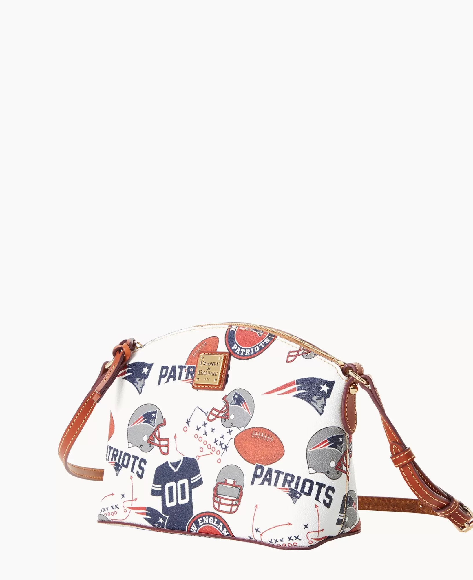 Shoulder Bags | Crossbodies>Dooney & Bourke NFL Patriots Suki Crossbody WhiteMulti