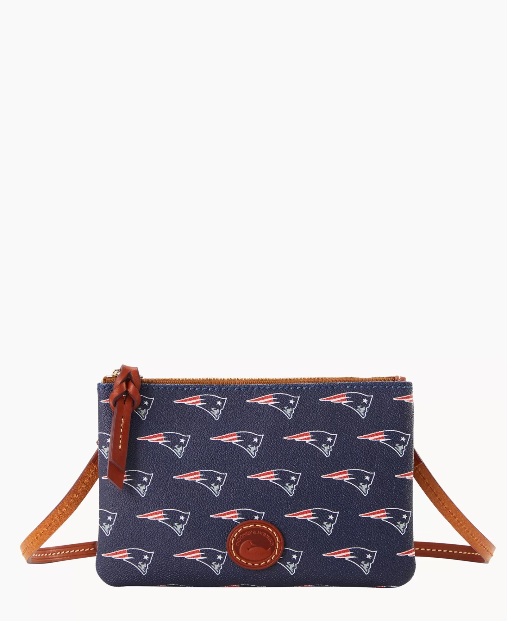 Shoulder Bags | Crossbodies>Dooney & Bourke NFL Patriots Top Zip Crossbody Navy