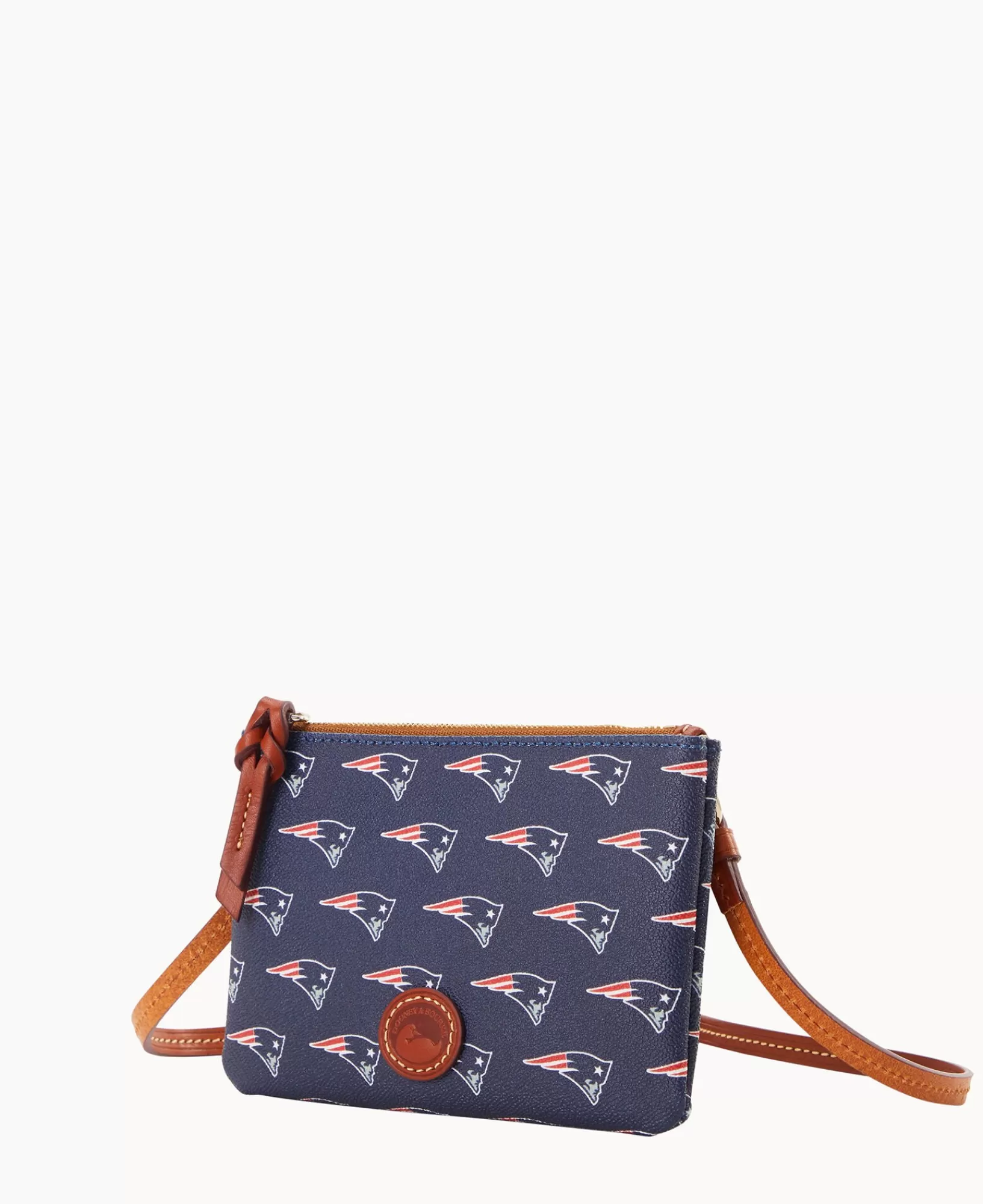 Shoulder Bags | Crossbodies>Dooney & Bourke NFL Patriots Top Zip Crossbody Navy