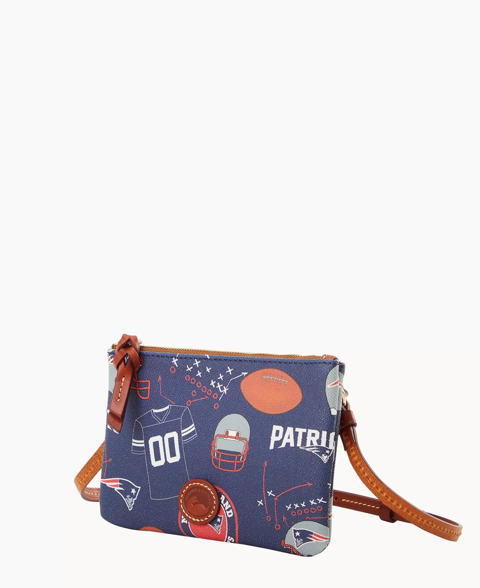 Shoulder Bags | Crossbodies>Dooney & Bourke NFL Patriots Top Zip Crossbody Navy