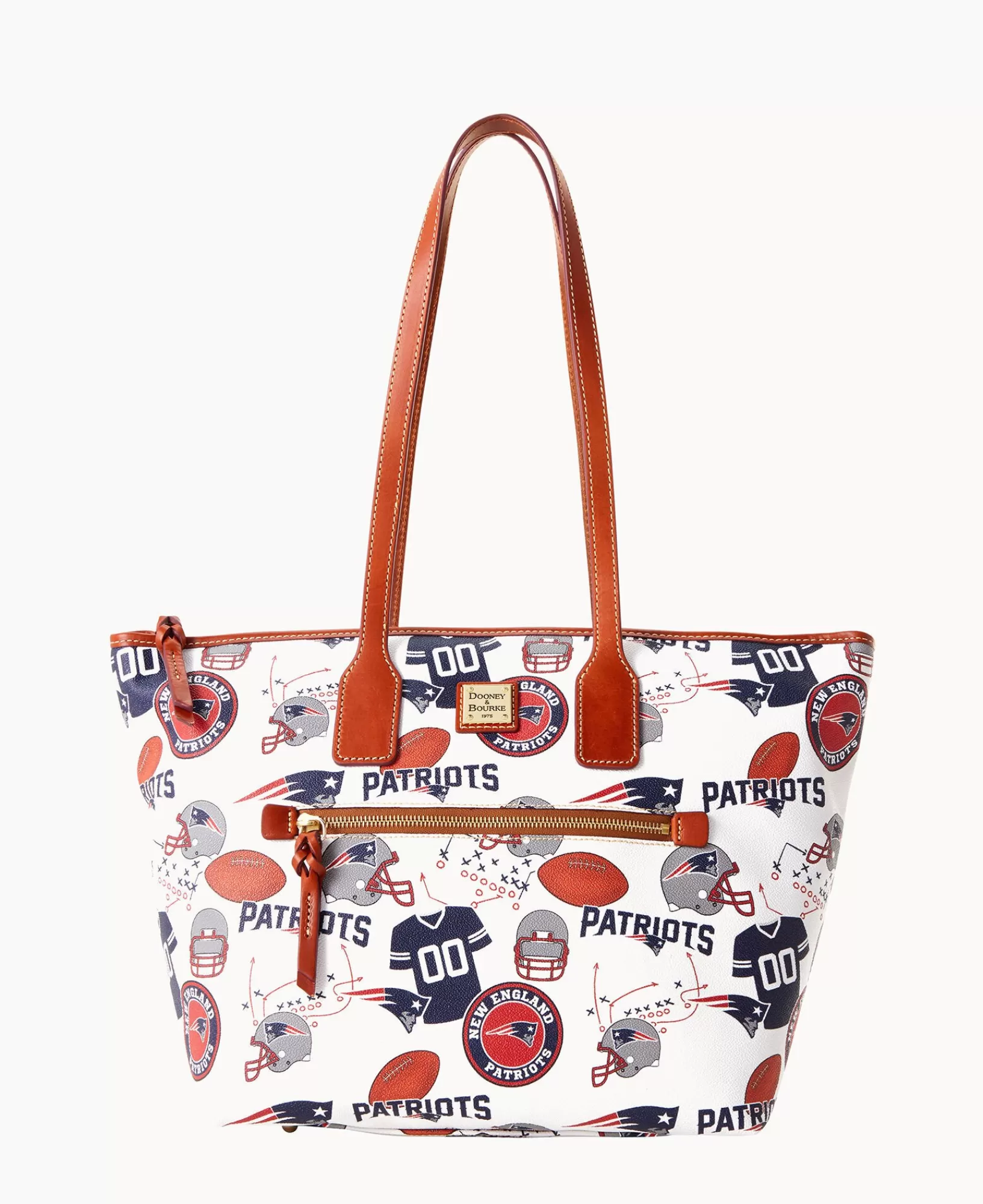 Shoulder Bags | Totes>Dooney & Bourke NFL Patriots Tote WhiteMulti