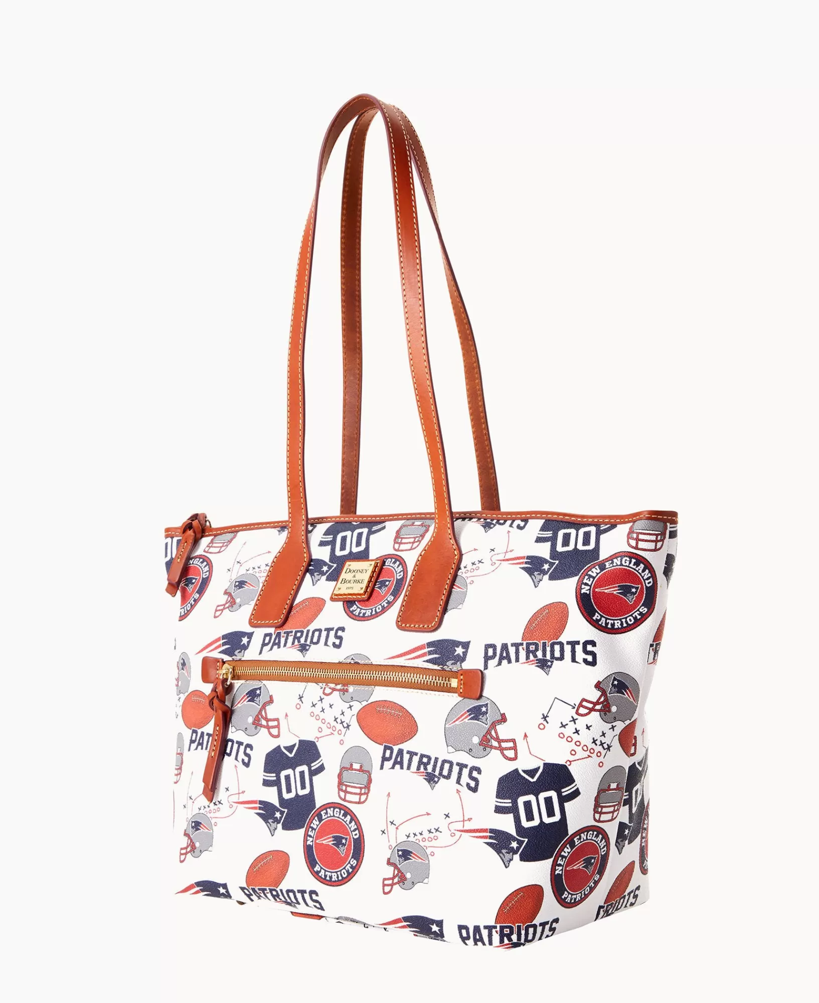 Shoulder Bags | Totes>Dooney & Bourke NFL Patriots Tote WhiteMulti