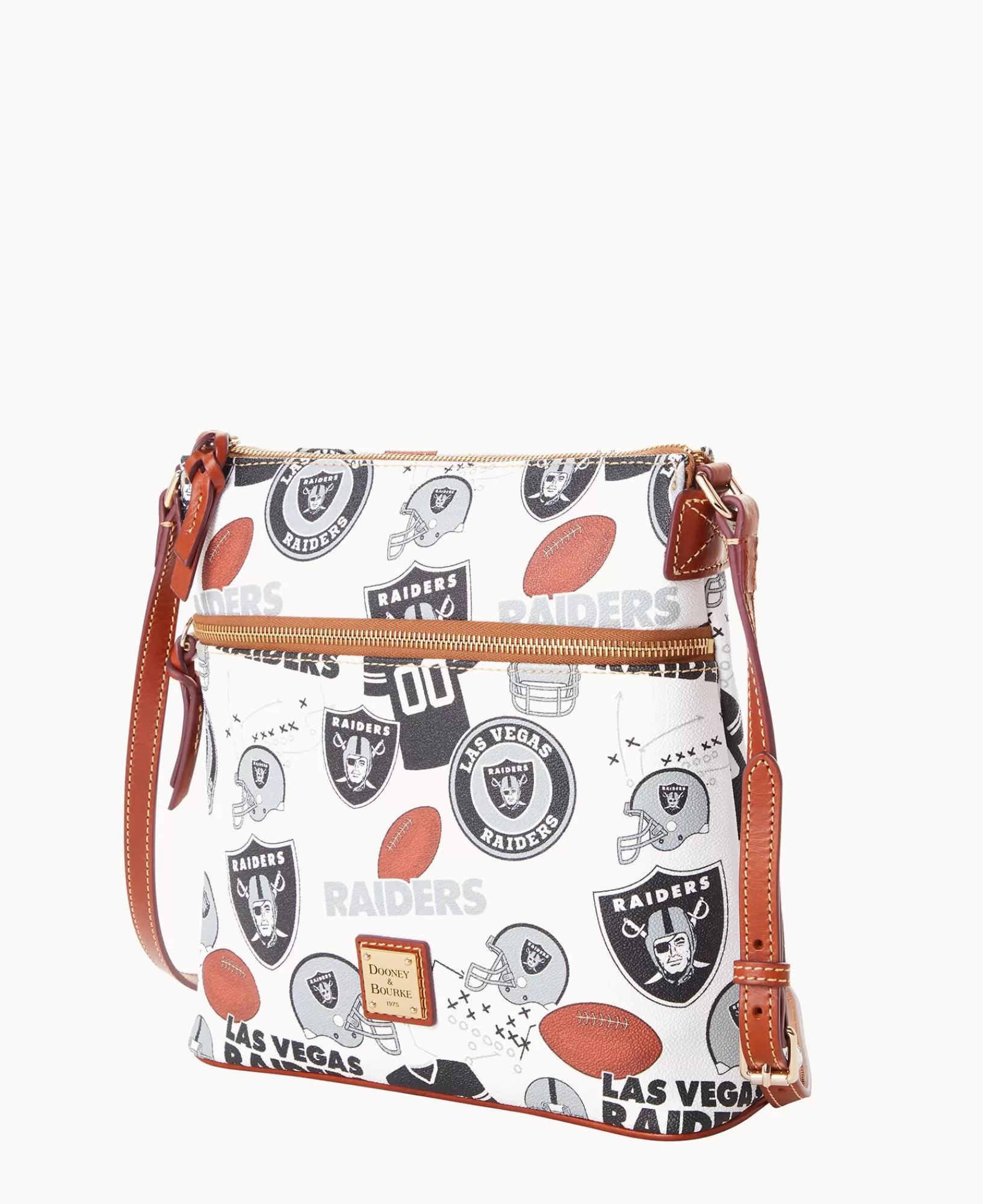 Shoulder Bags | Crossbodies>Dooney & Bourke NFL Raiders Crossbody WhiteMulti