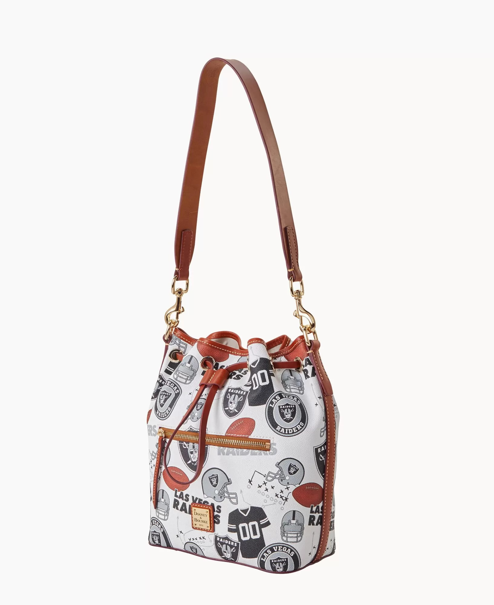 Shoulder Bags>Dooney & Bourke NFL Raiders Drawstring WhiteMulti