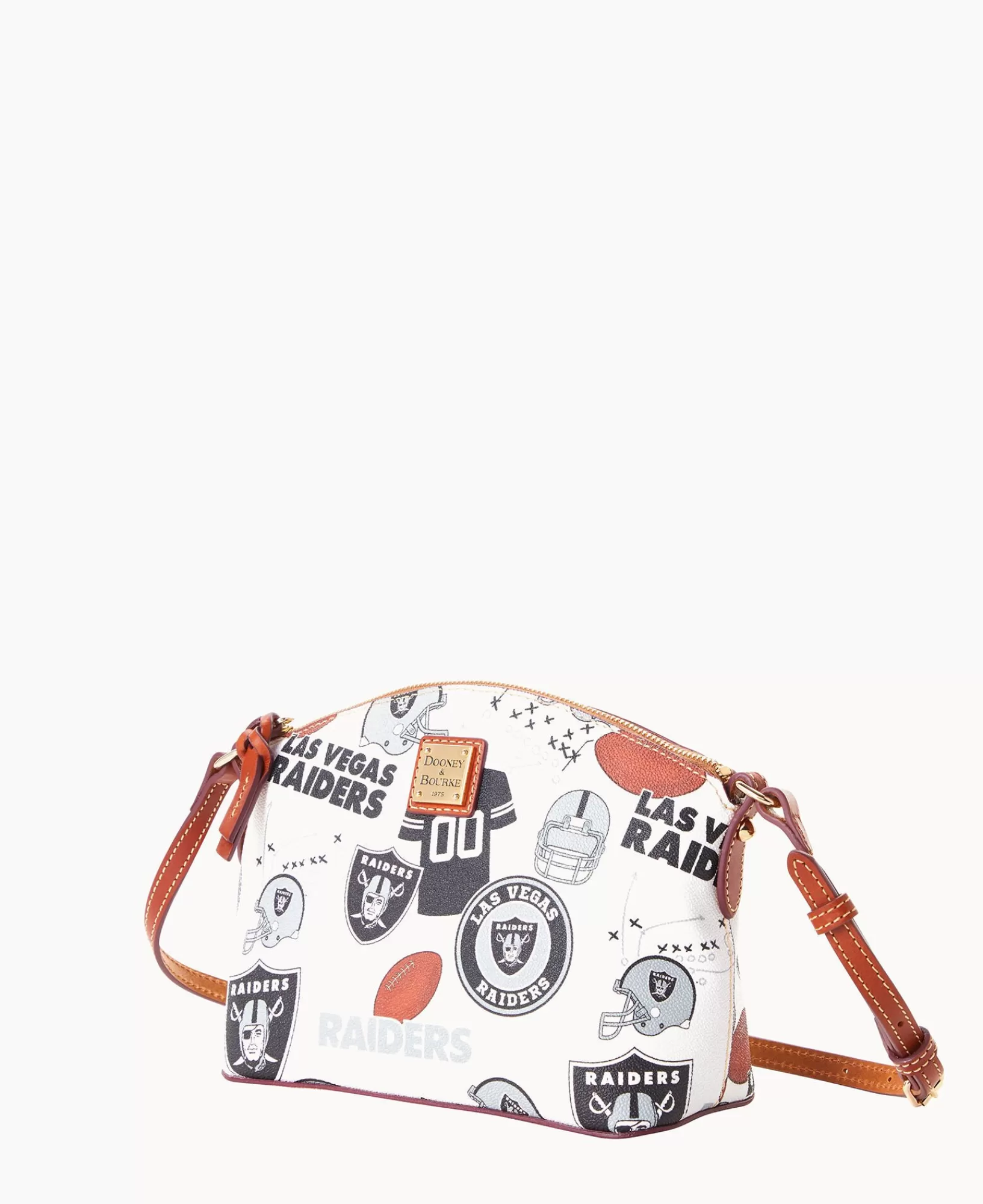 Shoulder Bags | Crossbodies>Dooney & Bourke NFL Raiders Suki Crossbody WhiteMulti