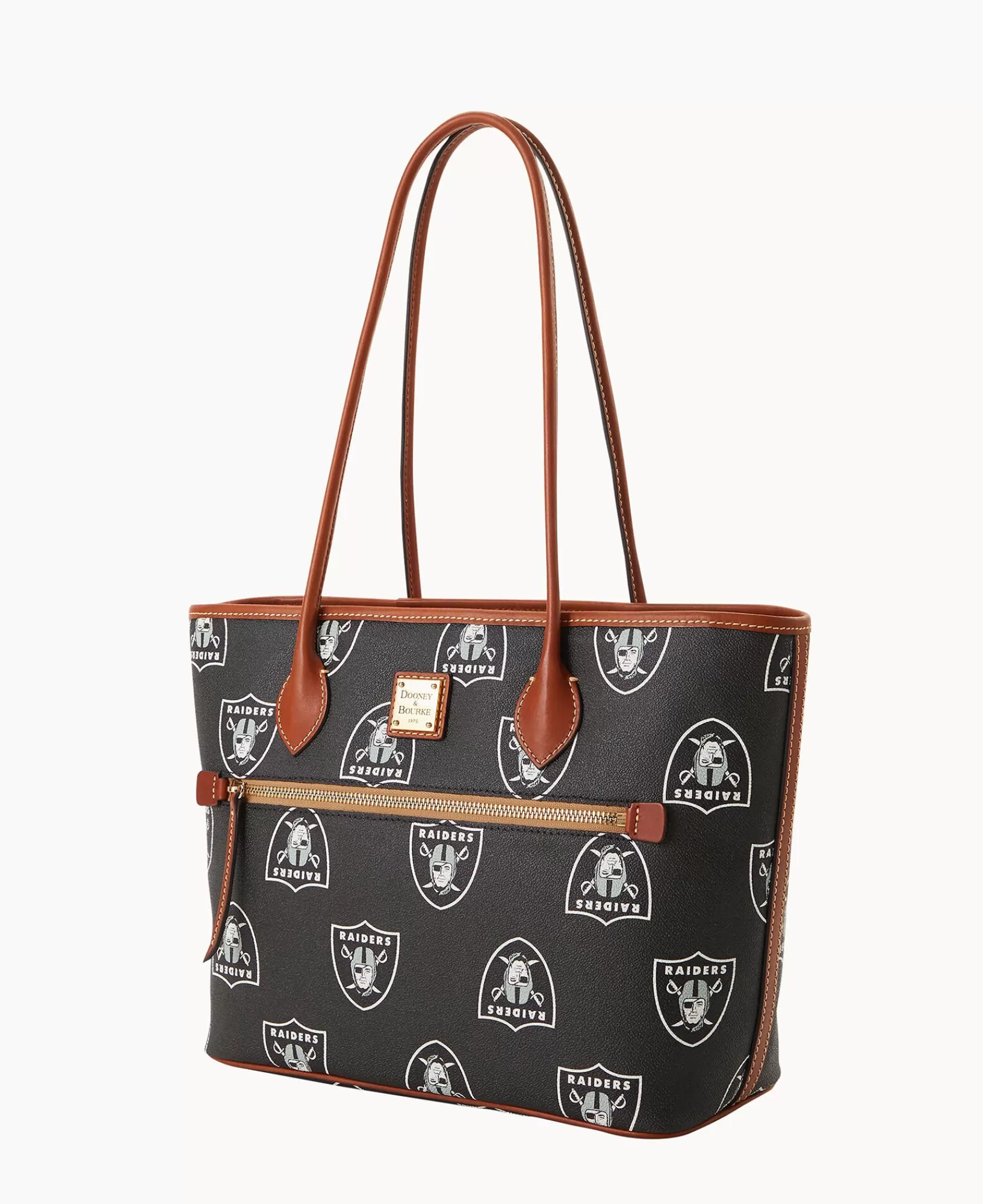 Shoulder Bags | Totes>Dooney & Bourke NFL Raiders Tote Black