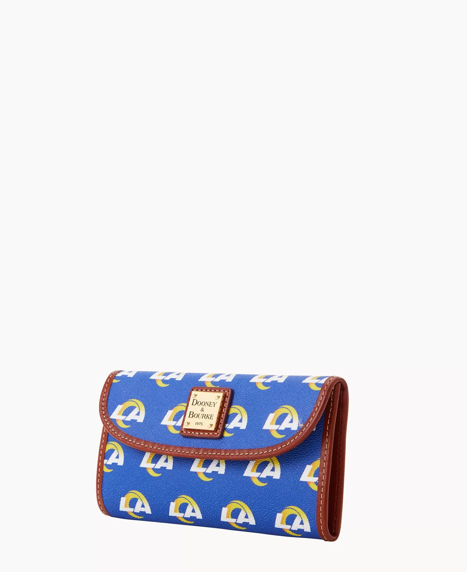 Clutches | Wallets>Dooney & Bourke NFL Rams Continental Clutch Blue