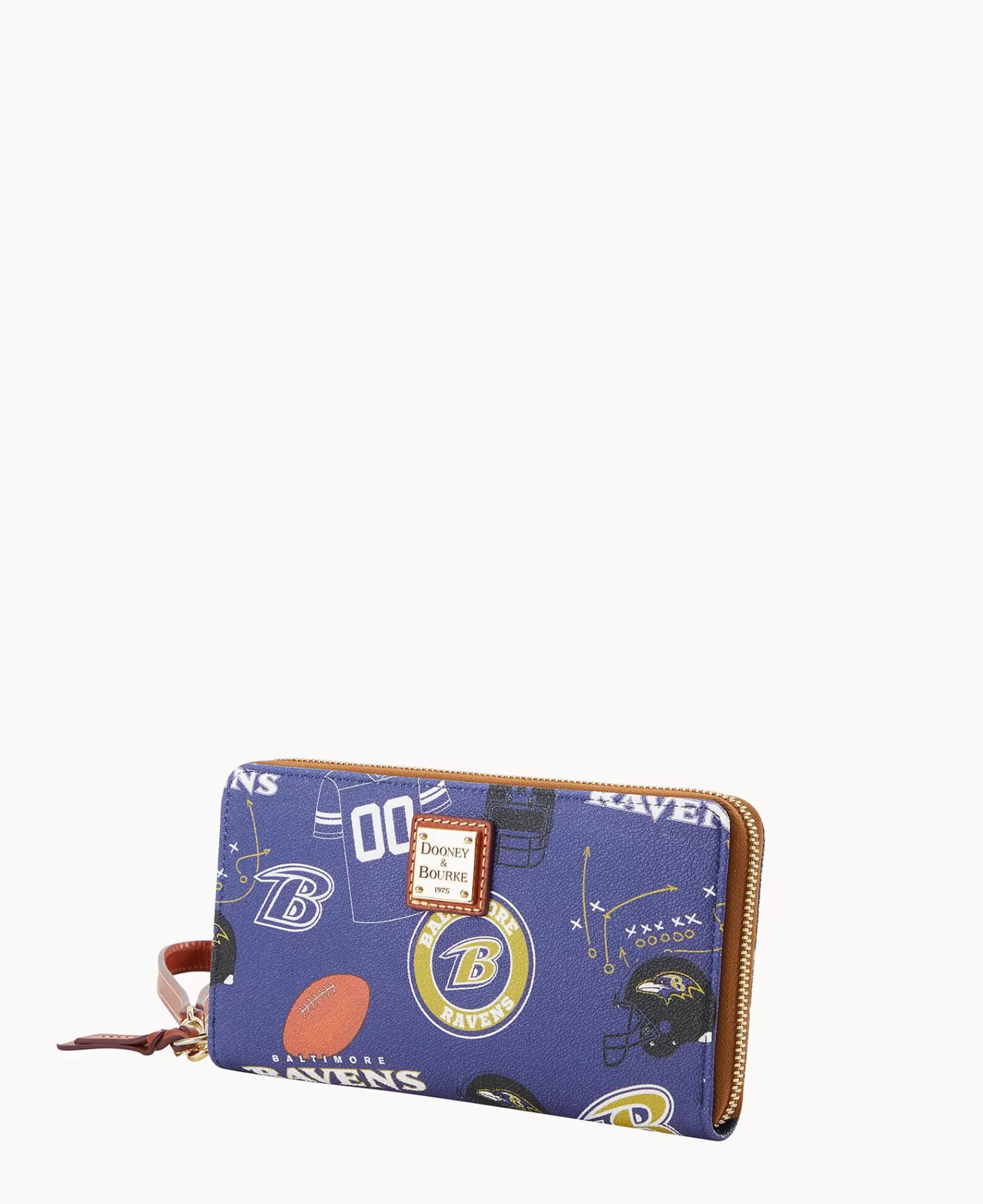 Wristlets | Wallets>Dooney & Bourke NFL Ravens Large Zip Around Wristlet Purple