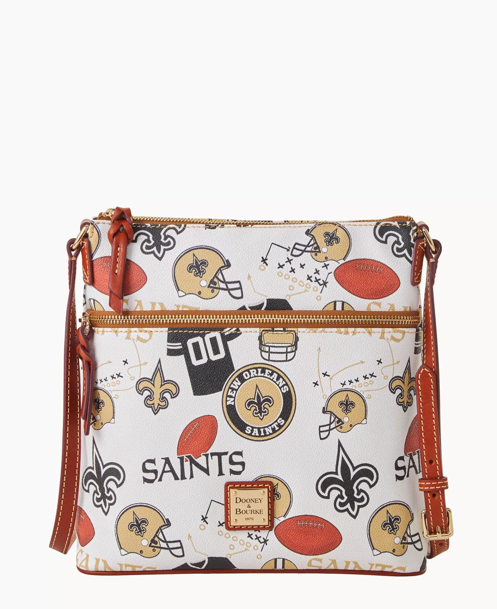 Shoulder Bags | Crossbodies>Dooney & Bourke NFL Saints Crossbody WhiteMulti