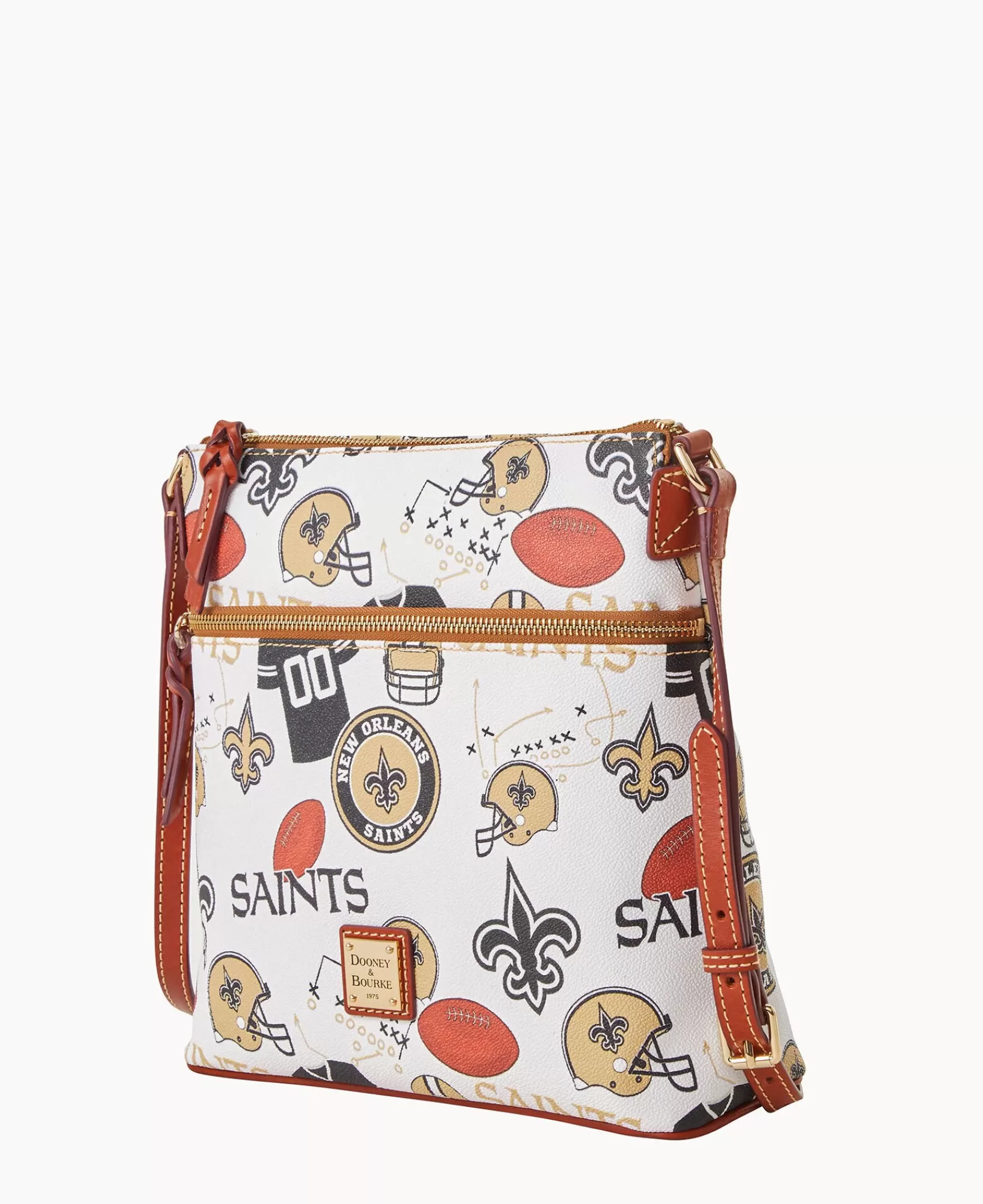 Shoulder Bags | Crossbodies>Dooney & Bourke NFL Saints Crossbody WhiteMulti