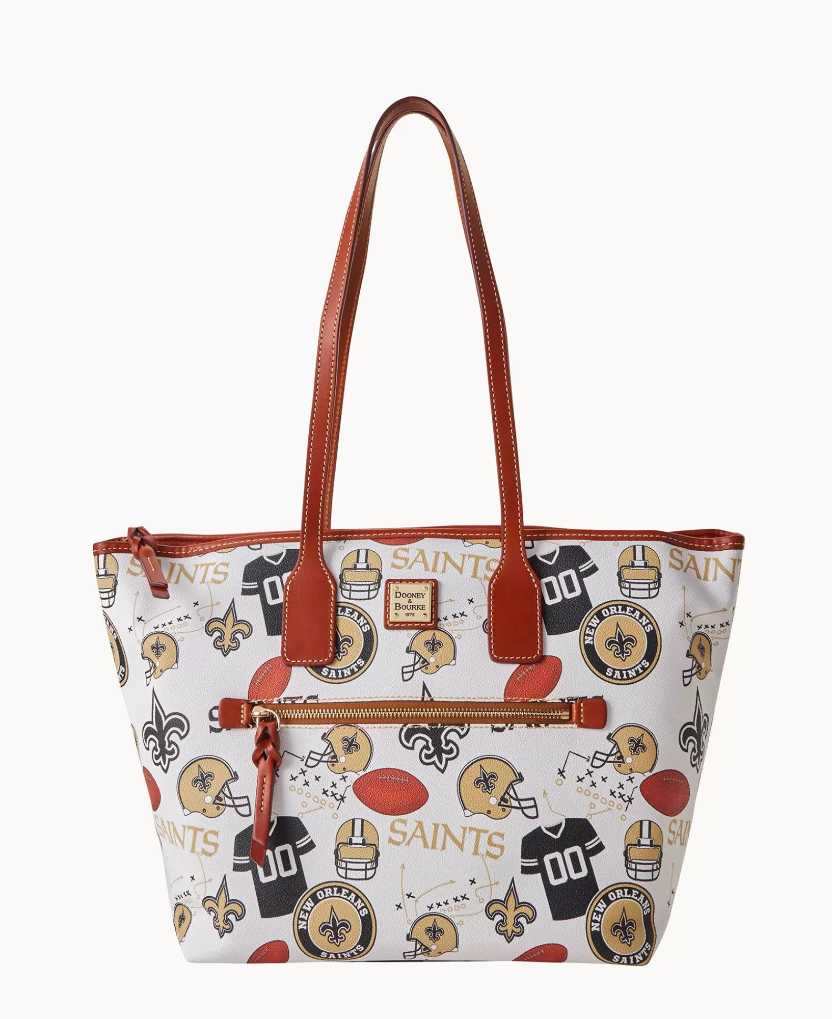 Shoulder Bags | Totes>Dooney & Bourke NFL Saints Tote WhiteMulti