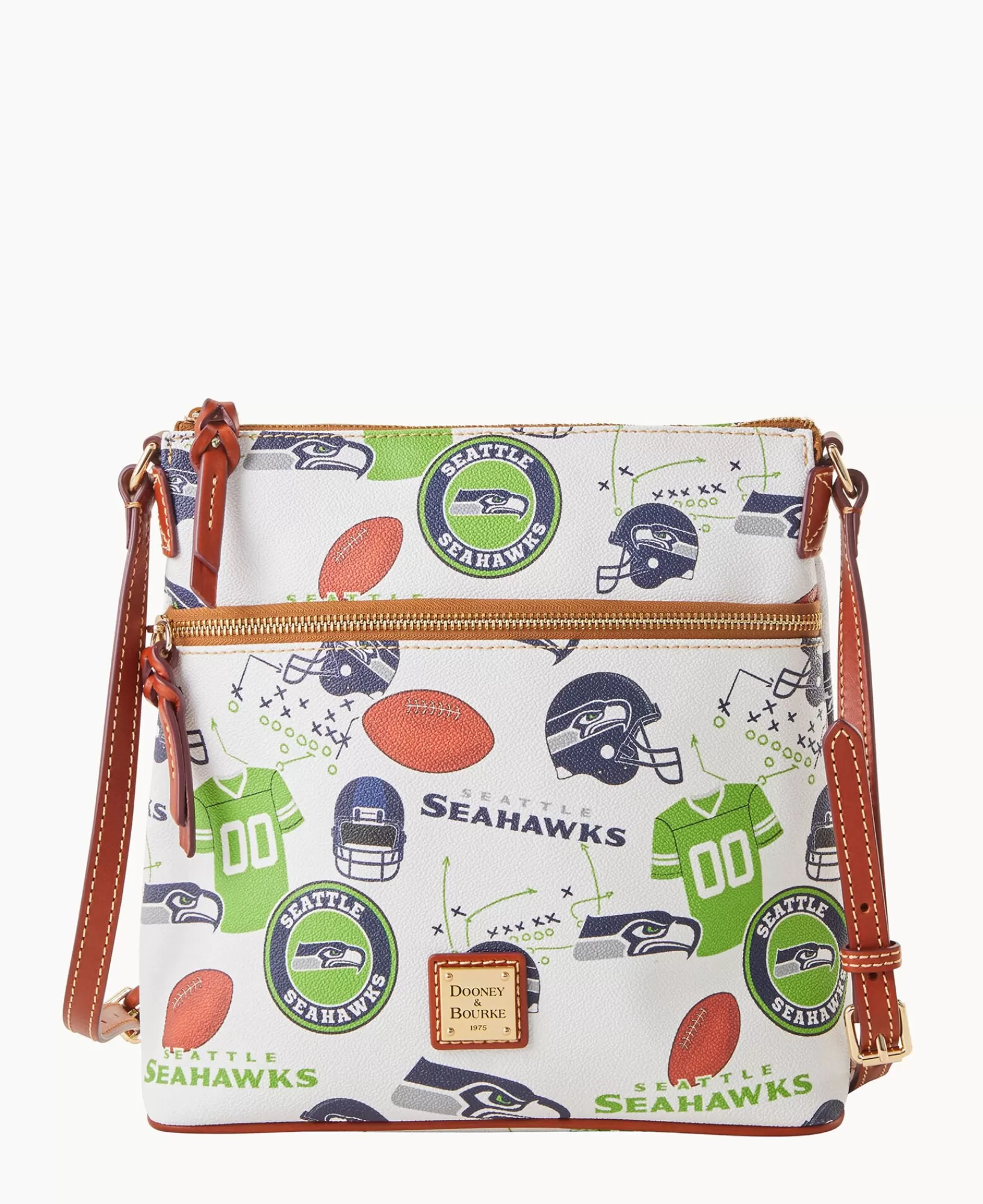 Shoulder Bags | Crossbodies>Dooney & Bourke NFL Seahawks Crossbody WhiteMulti