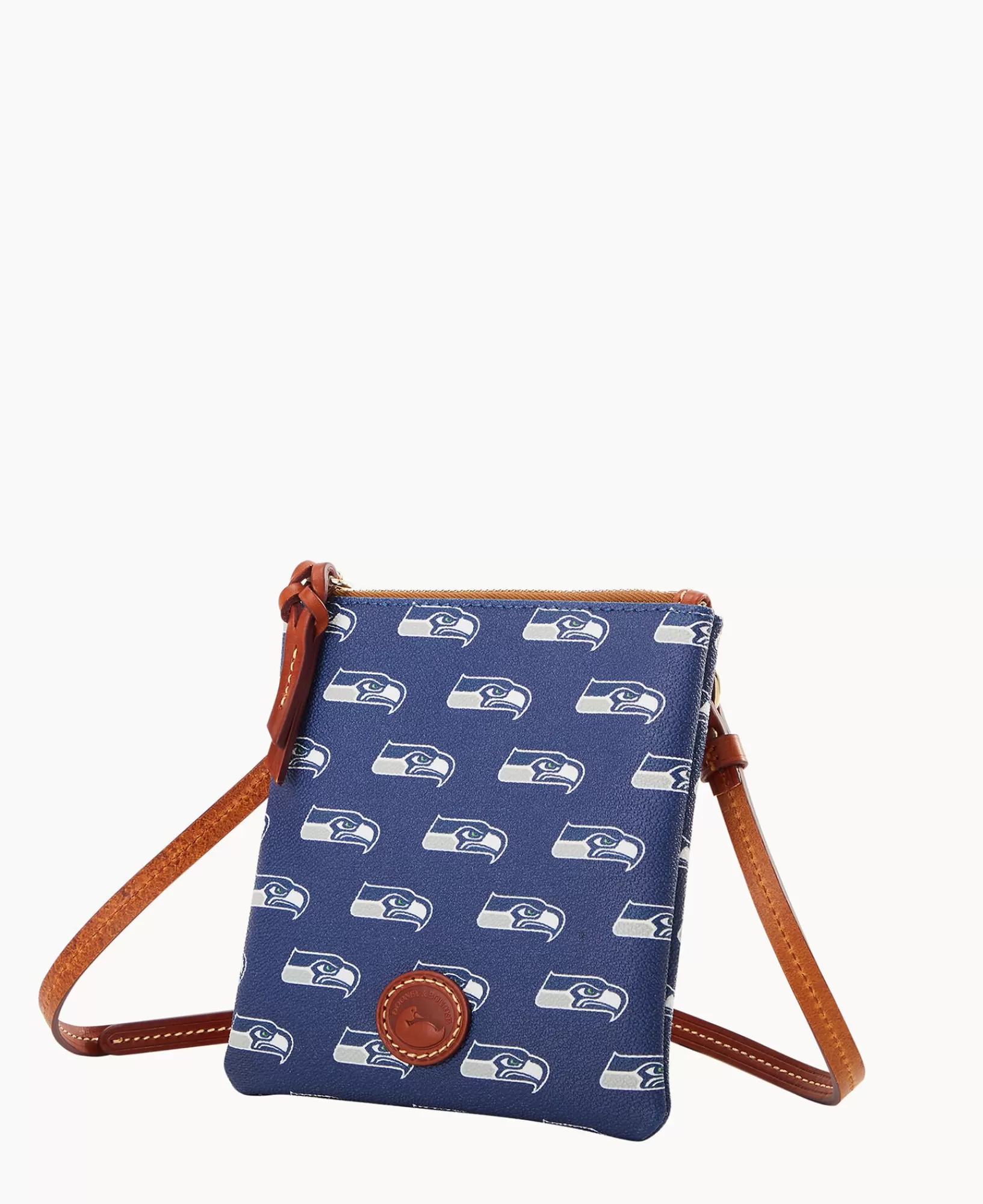 Shoulder Bags | Crossbodies>Dooney & Bourke NFL Seahawks Small North South Top Zip Crossbody Navy