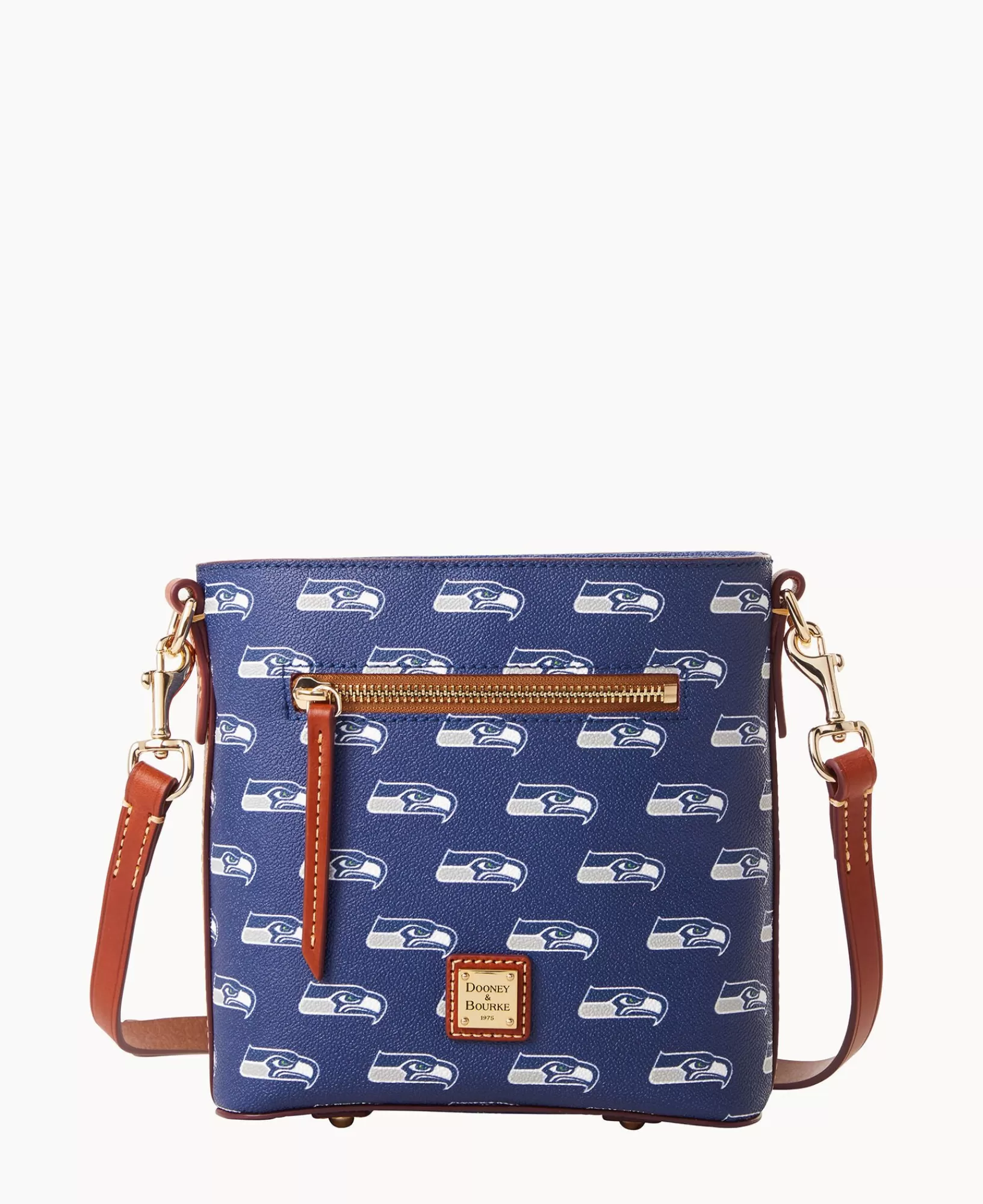 Shoulder Bags | Crossbodies>Dooney & Bourke NFL Seahawks Small Zip Crossbody Navy